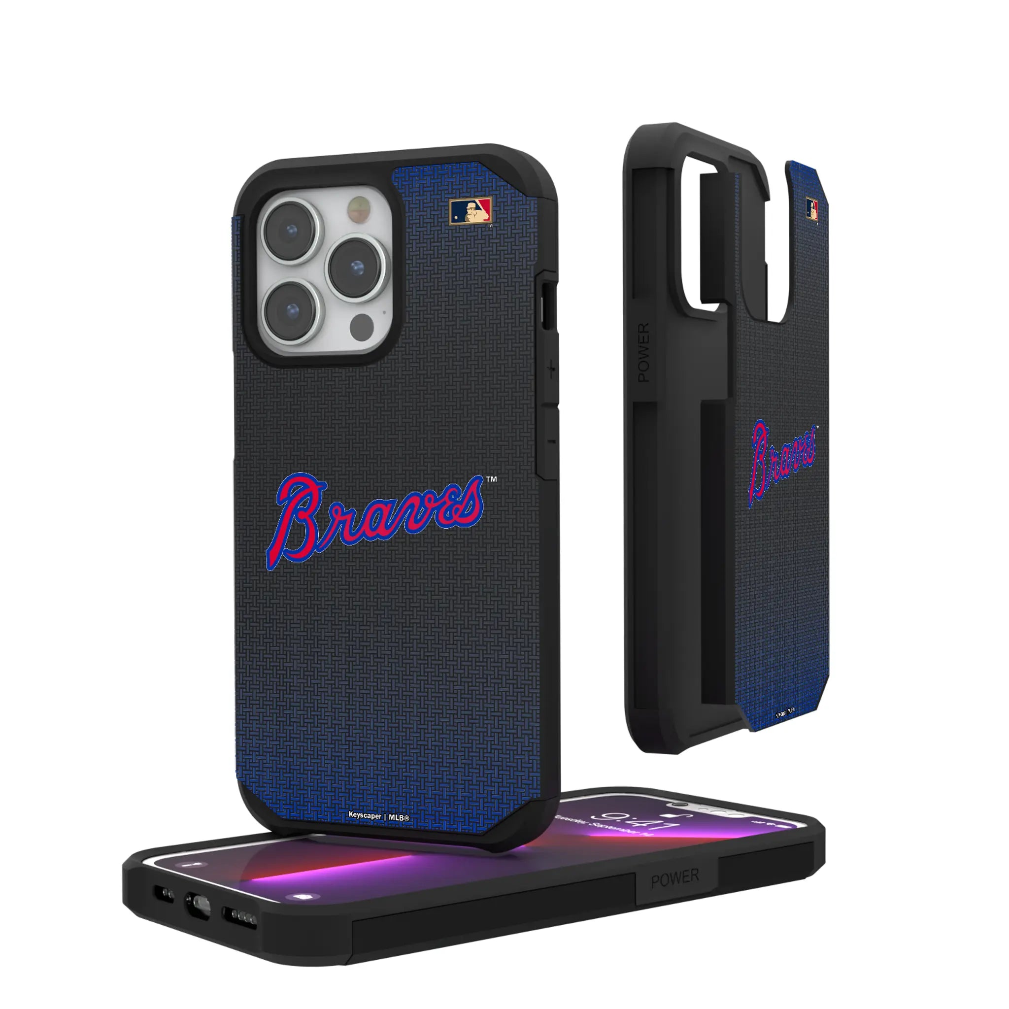 Atlanta Braves Home 2012 - Cooperstown Collection Linen iPhone Rugged Phone Case for Apple iPhone