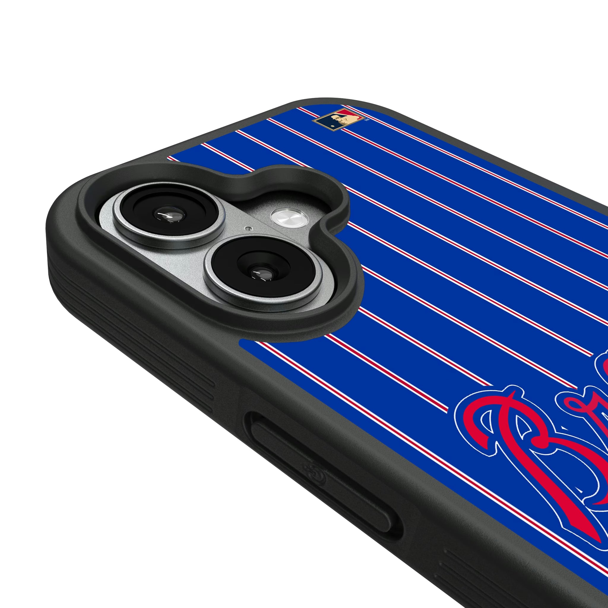 Atlanta Braves Home 2012 - Cooperstown Collection Pinstripe iPhone Bump Phone Case for Apple iPhone - Detail#Device_iPhone 17
