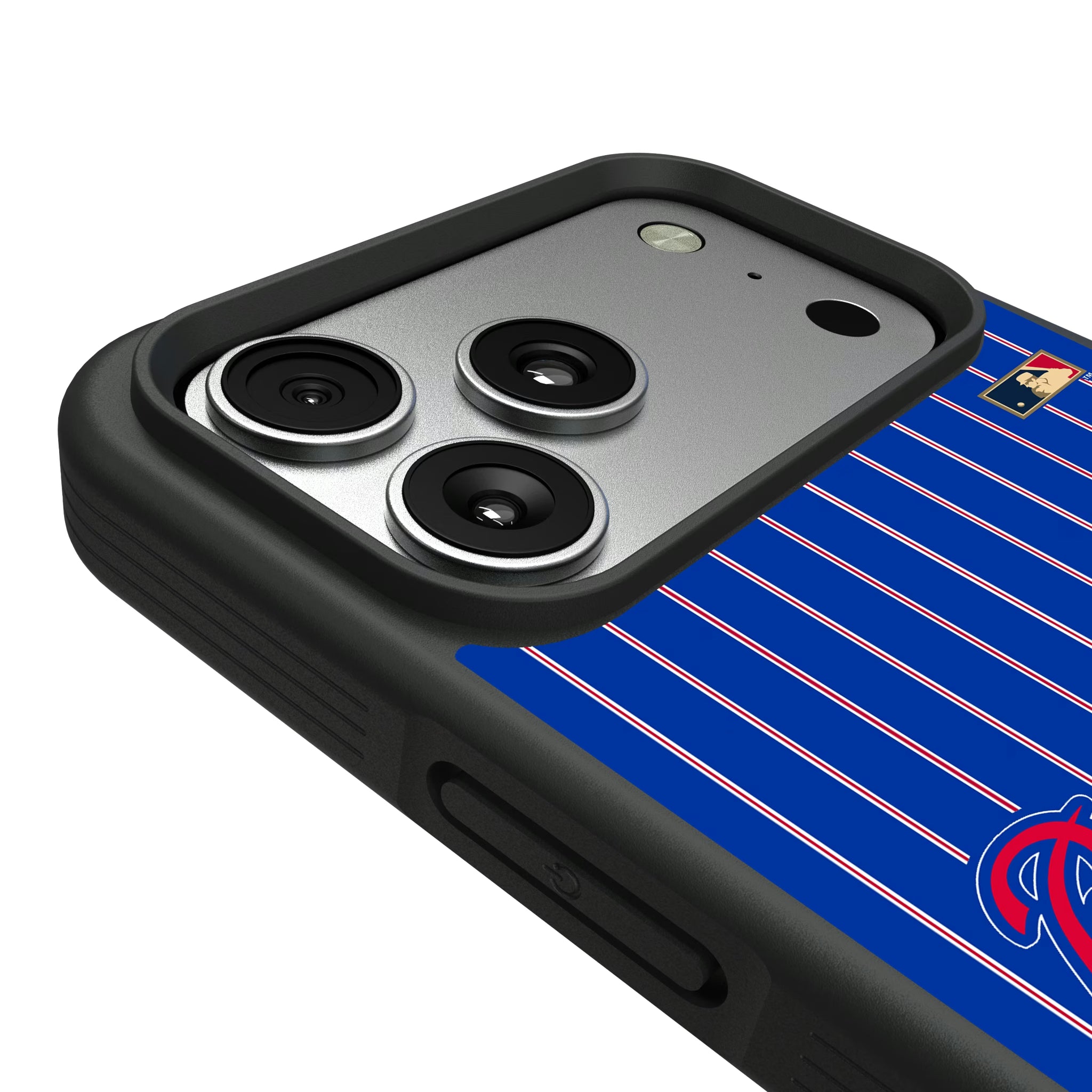 Atlanta Braves Home 2012 - Cooperstown Collection Pinstripe iPhone Bump Phone Case for Apple iPhone - Detail#Device_iPhone 17 Pro Max