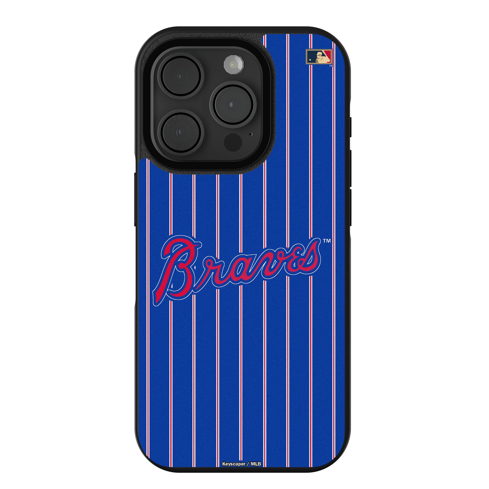 Atlanta Braves Home 2012 - Cooperstown Collection Pinstripe iPhone Bump Phone Case for Apple iPhone