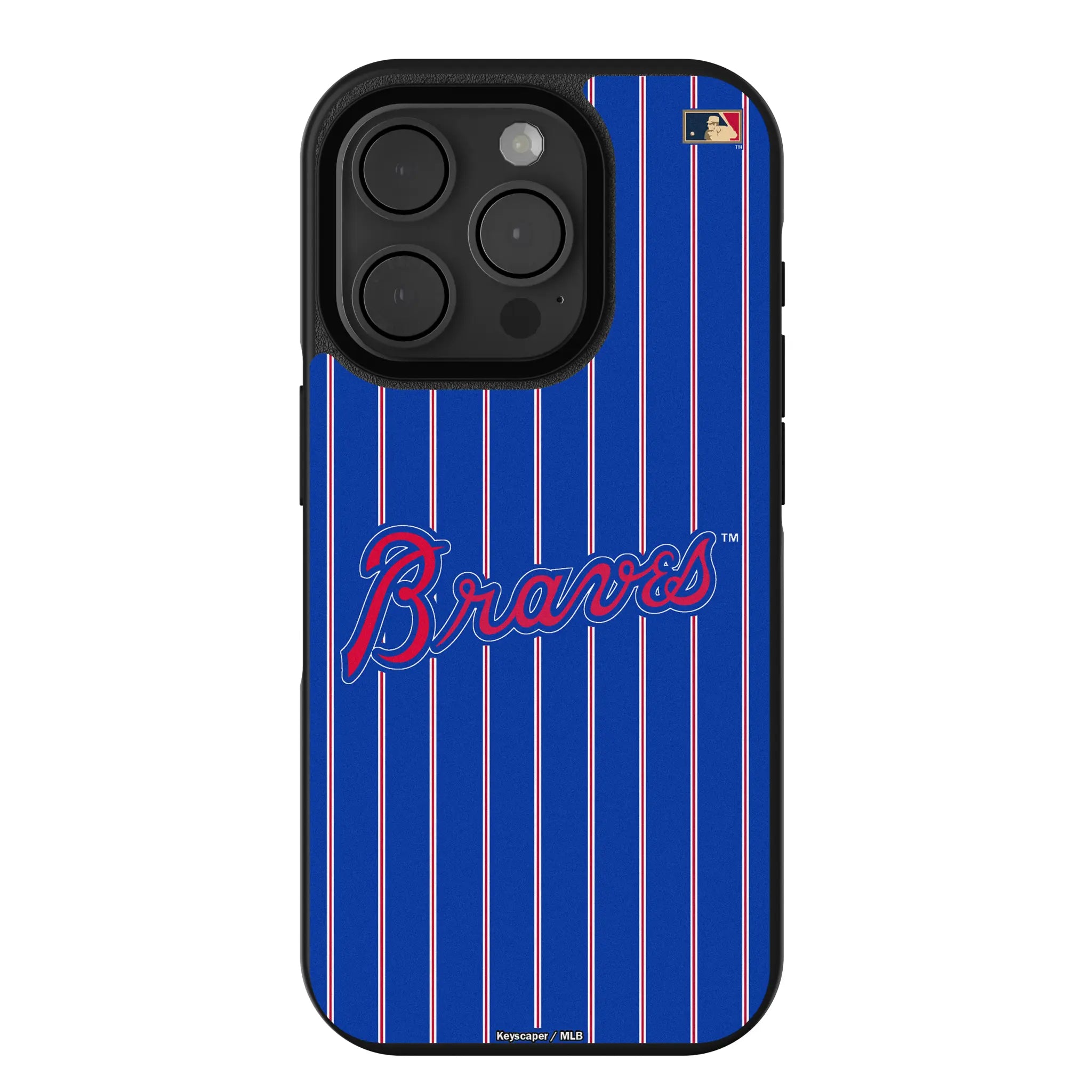 Atlanta Braves Home 2012 - Cooperstown Collection Pinstripe iPhone Bump Phone Case for Apple iPhone