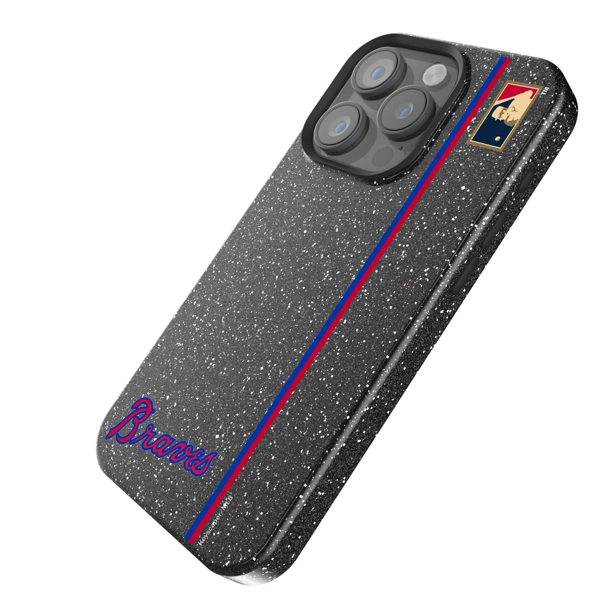 Atlanta Braves Home 2012 - Cooperstown Collection Sidebar iPhone Bling Phone Case for Apple iPhone - Isometric View