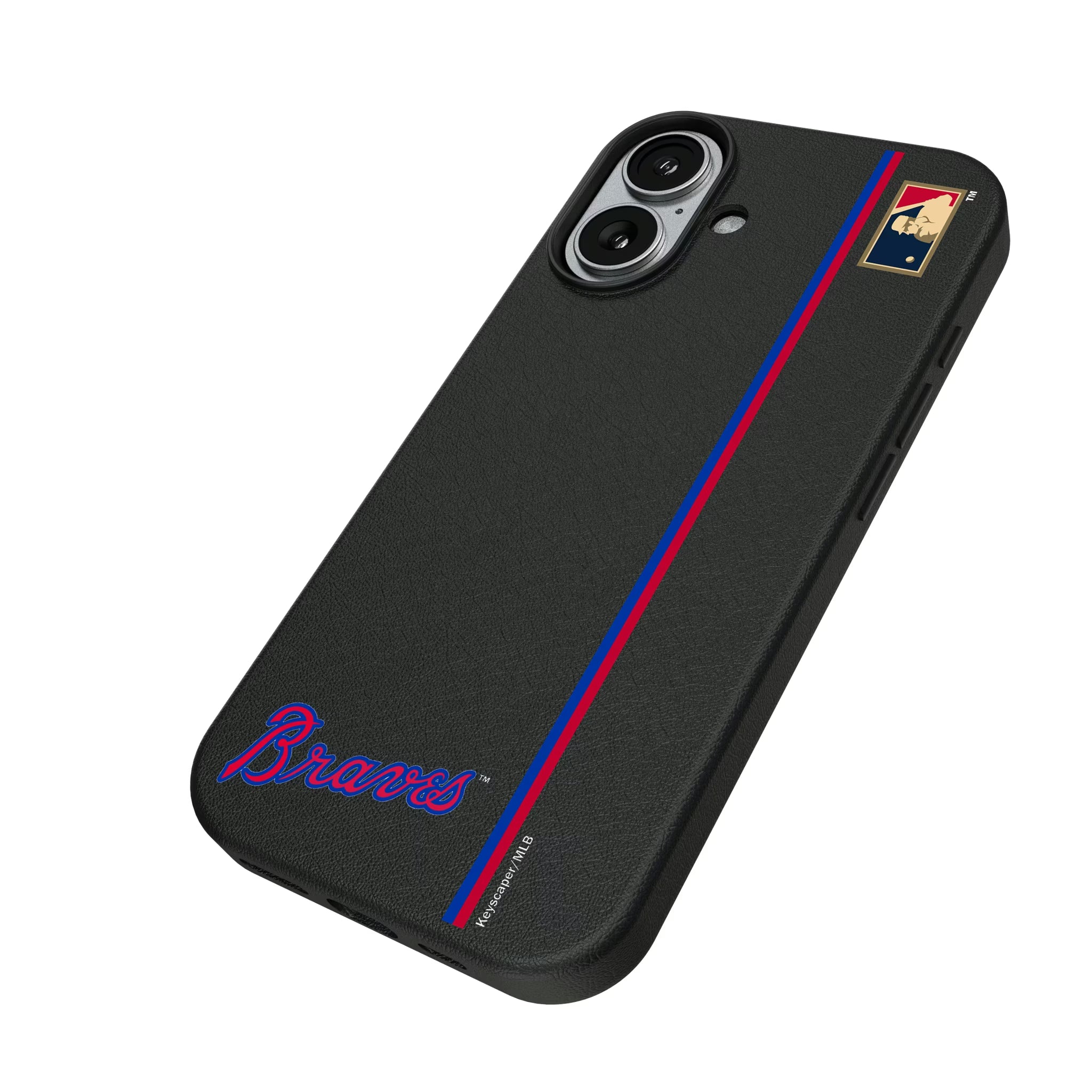 Atlanta Braves Home 2012 - Cooperstown Collection Sidebar iPhone MagSafe Compatible Phone Case for Apple iPhone - Isometric View#Device_iPhone 17