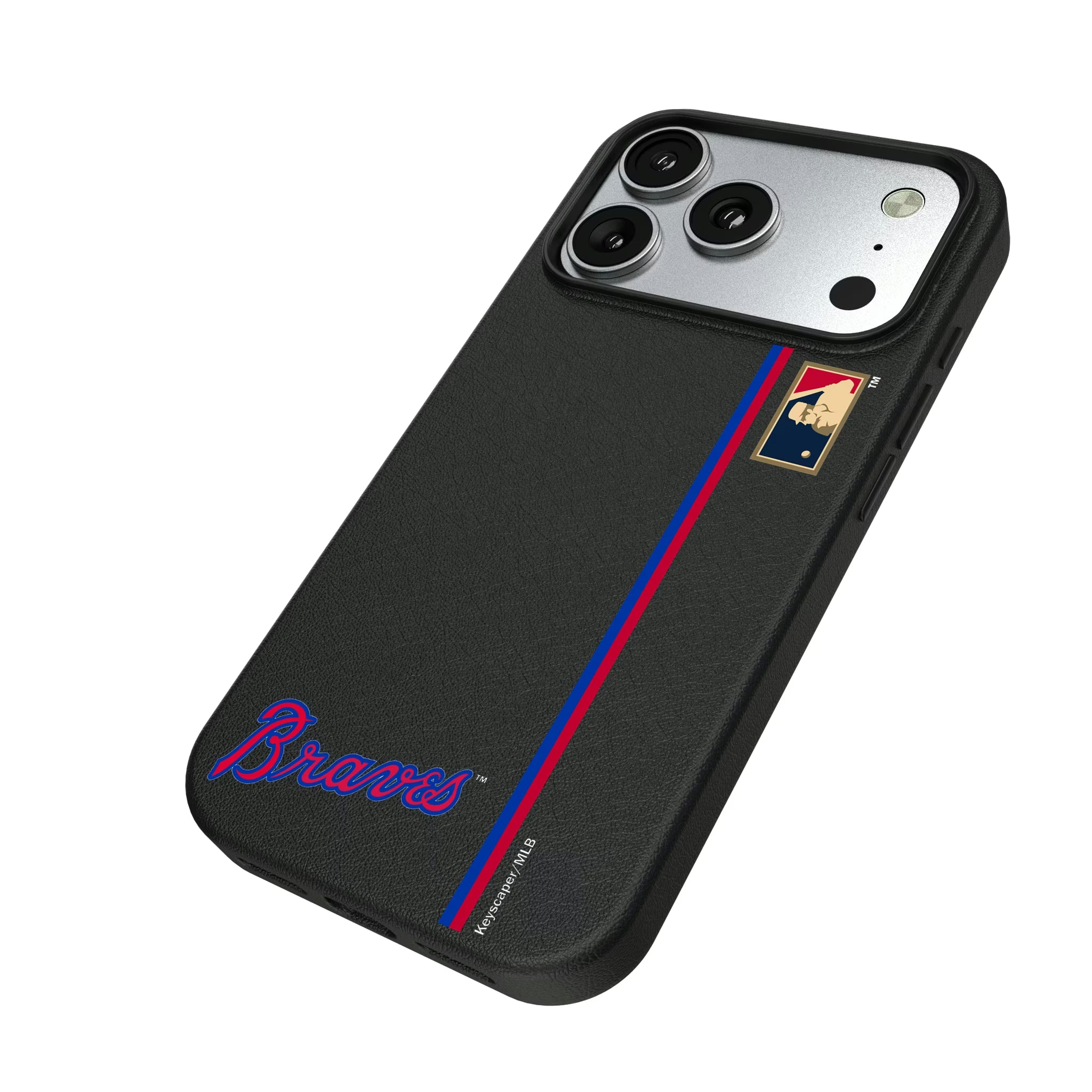 Atlanta Braves Home 2012 - Cooperstown Collection Sidebar iPhone MagSafe Compatible Phone Case for Apple iPhone - Isometric View#Device_iPhone 17 Pro