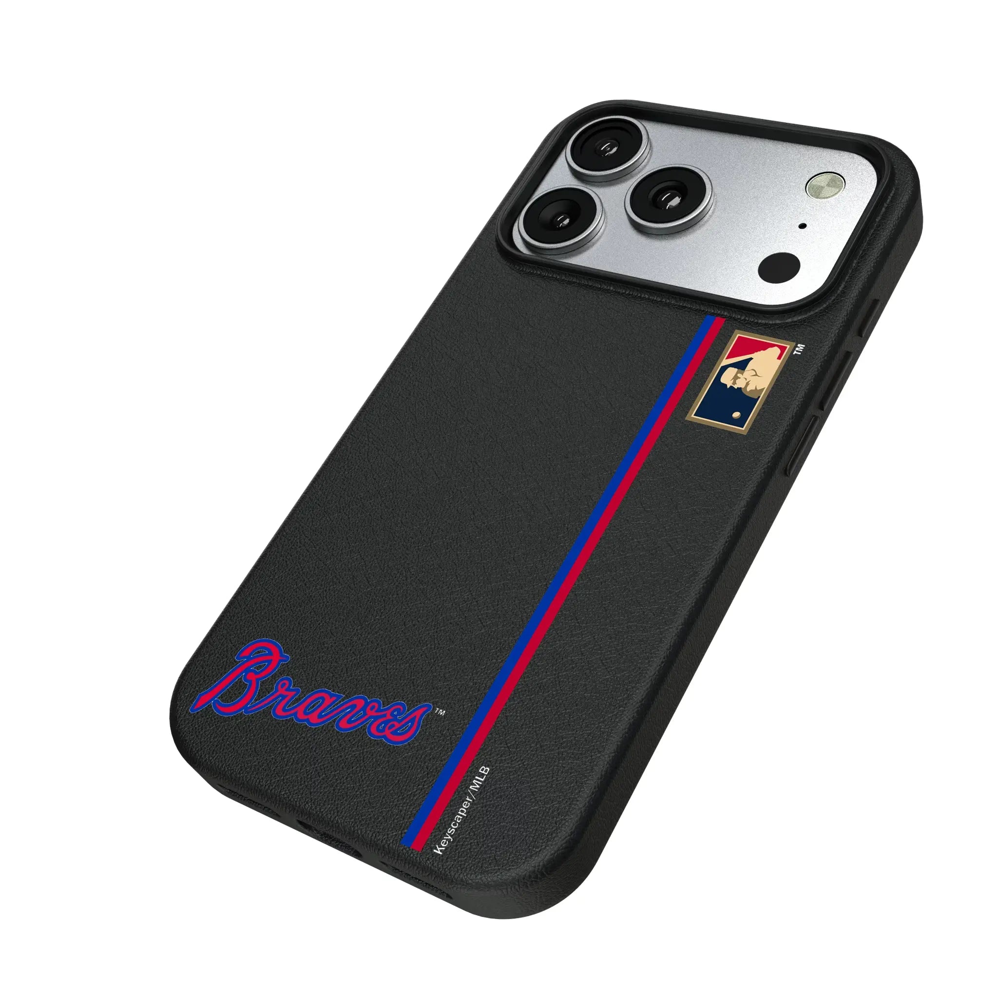 Atlanta Braves Home 2012 - Cooperstown Collection Sidebar iPhone MagSafe Compatible Phone Case for Apple iPhone - Isometric View#Device_iPhone 17 Pro