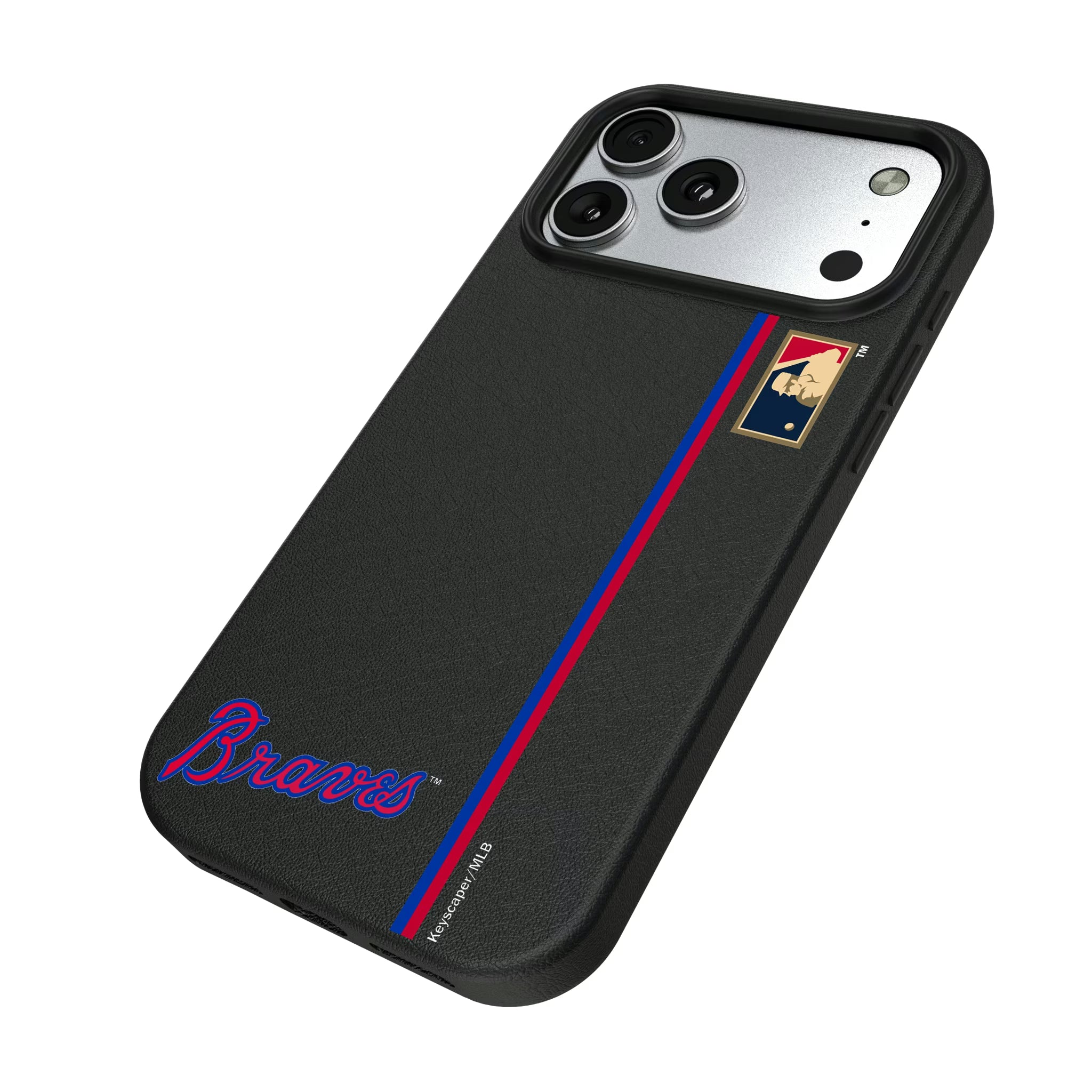 Atlanta Braves Home 2012 - Cooperstown Collection Sidebar iPhone MagSafe Compatible Phone Case for Apple iPhone - Isometric View#Device_iPhone 17 Pro Max