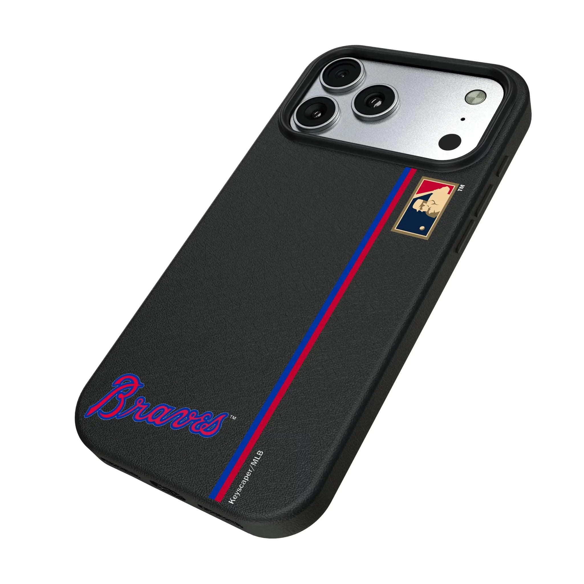 Atlanta Braves Home 2012 - Cooperstown Collection Sidebar iPhone MagSafe Compatible Phone Case for Apple iPhone - Isometric View#Device_iPhone 17 Pro Max