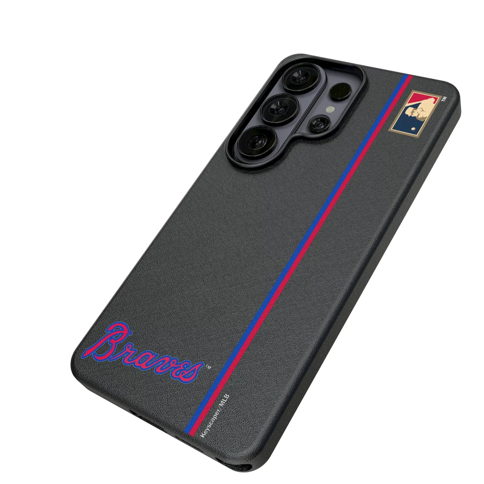 Atlanta Braves Home 2012 - Cooperstown Collection Sidebar Galaxy MagSafe Compatible Phone Case for Samsung Galaxy - Isometric View#Device_Galaxy S26 Ultra