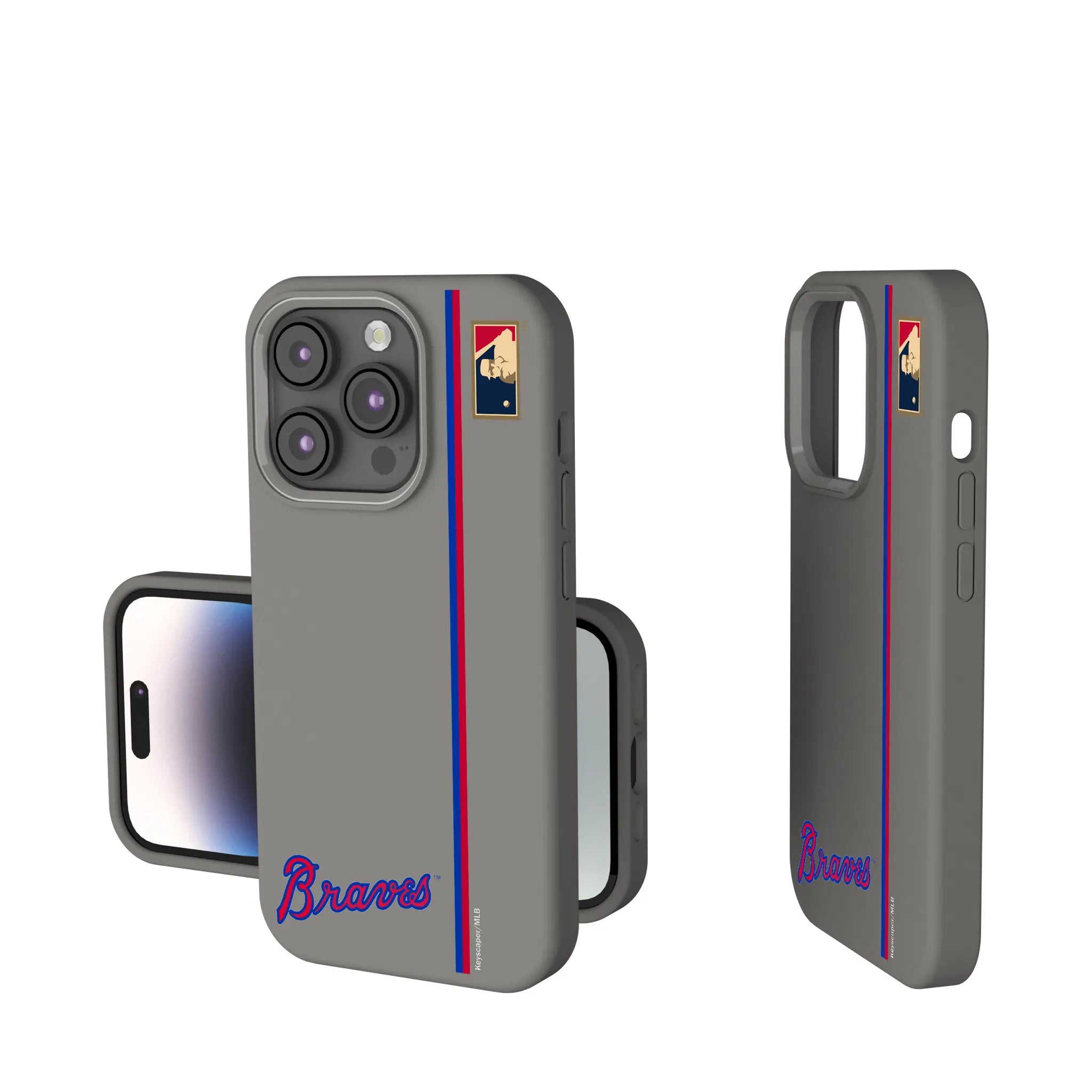 Atlanta Braves Home 2012 - Cooperstown Collection Sidebar iPhone Soft Touch Phone Case for Apple iPhone