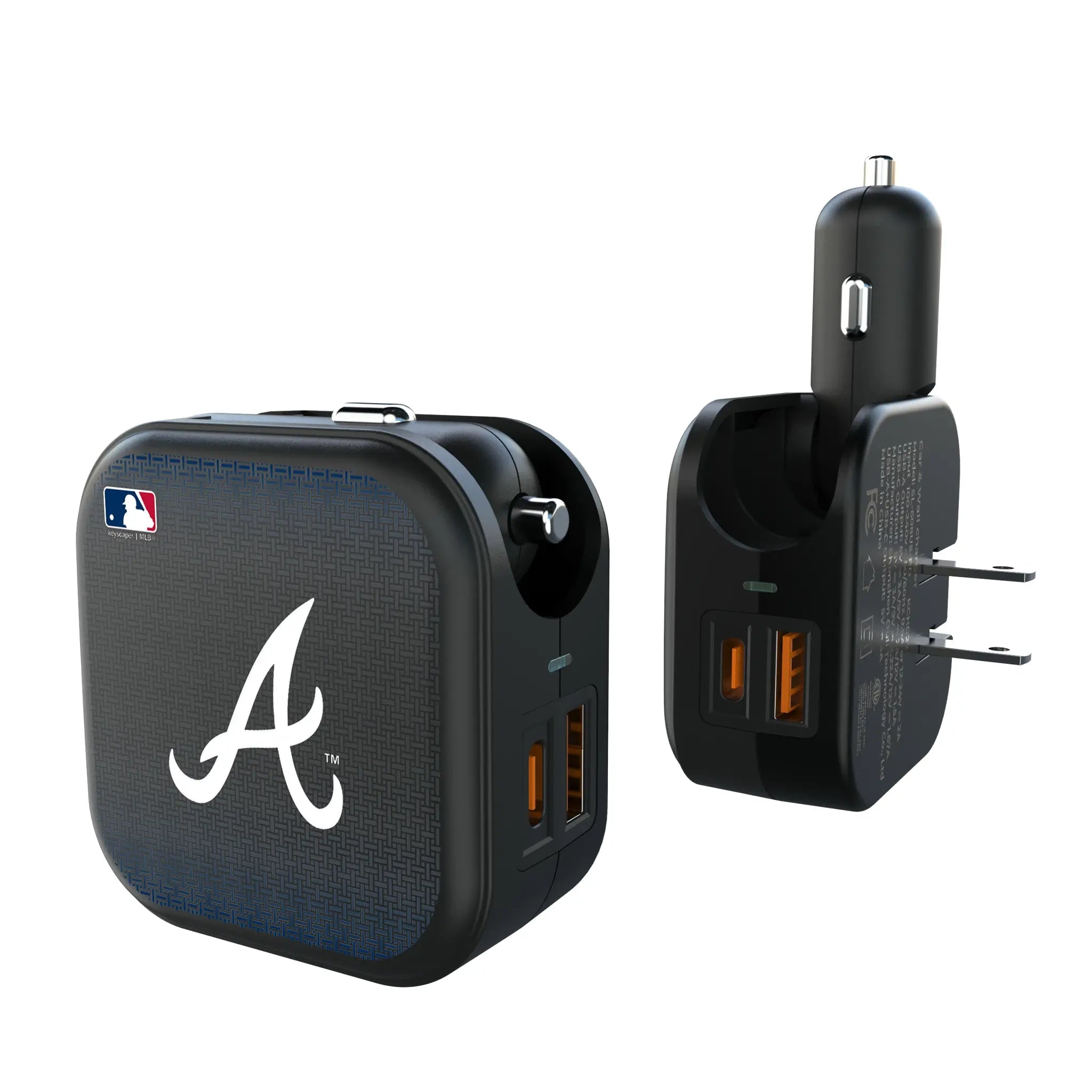 Atlanta Braves Linen 2 in 1 USB A/C Charger