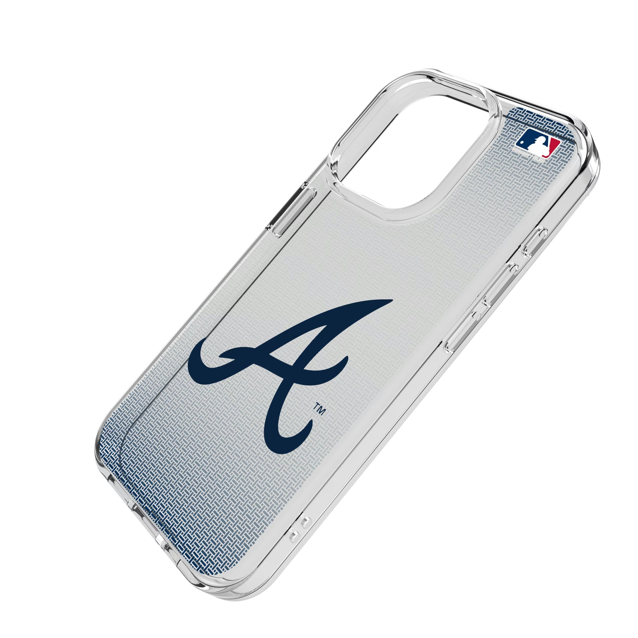 Atlanta Braves Linen iPhone Clear Phone Case for Apple iPhone - Isometric View