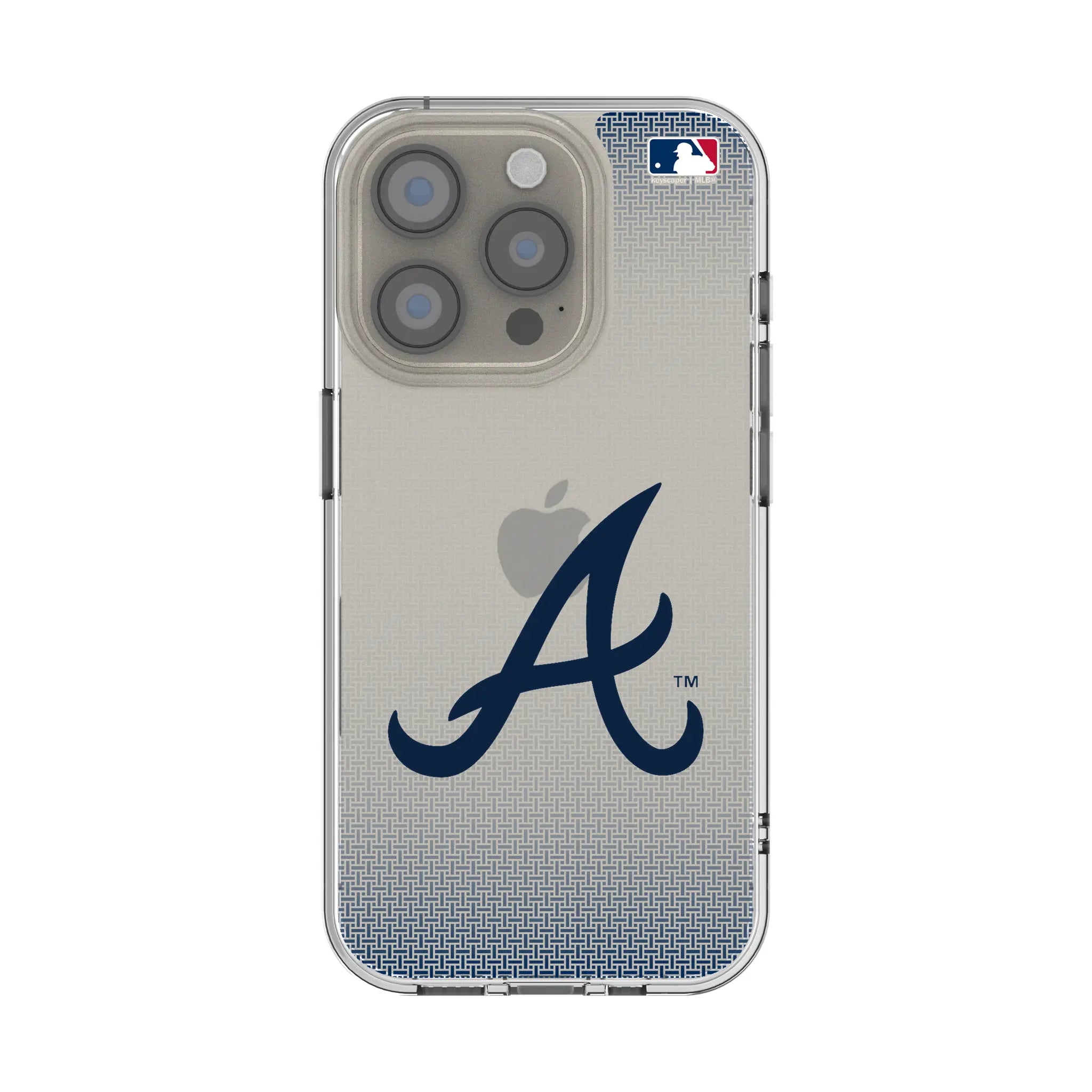 Atlanta Braves Linen iPhone Clear Phone Case for Apple iPhone