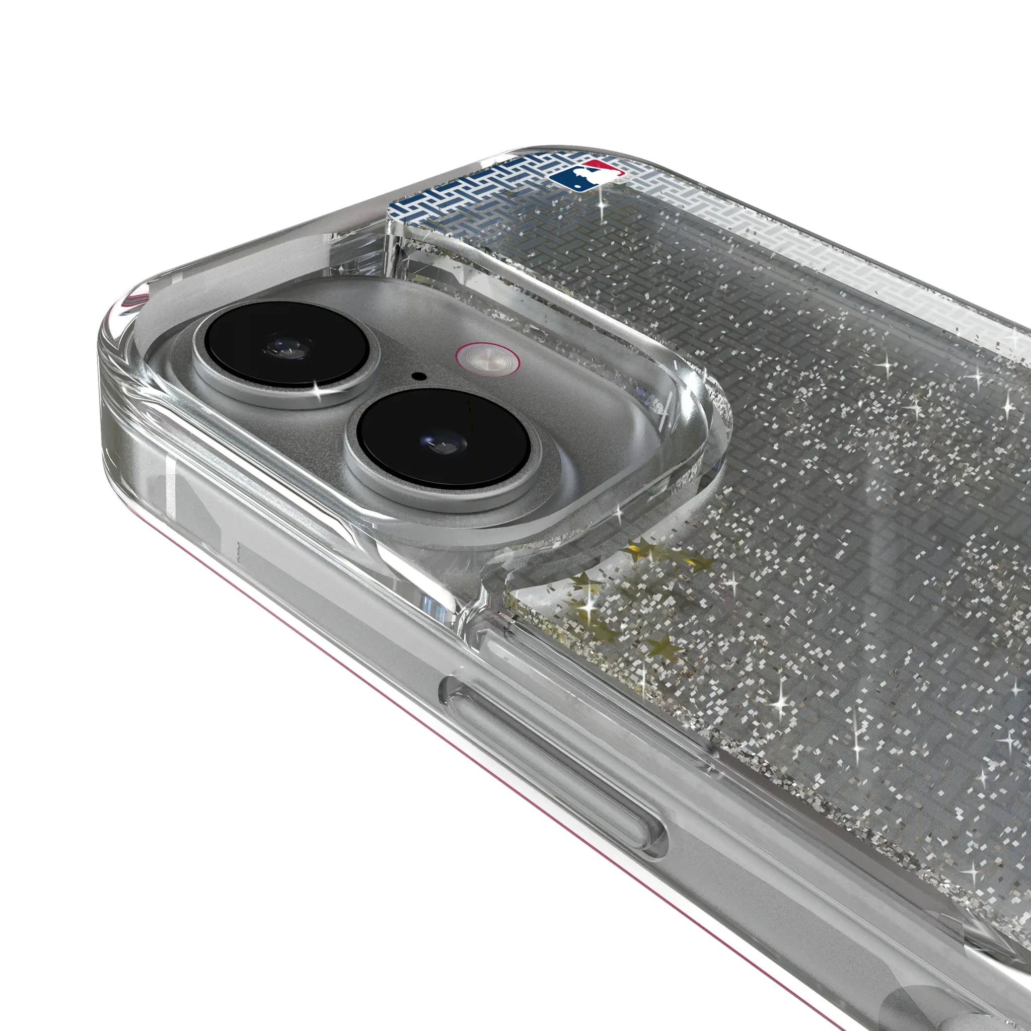 Atlanta Braves Linen iPhone Glitter Phone Case for Apple iPhone - Detail