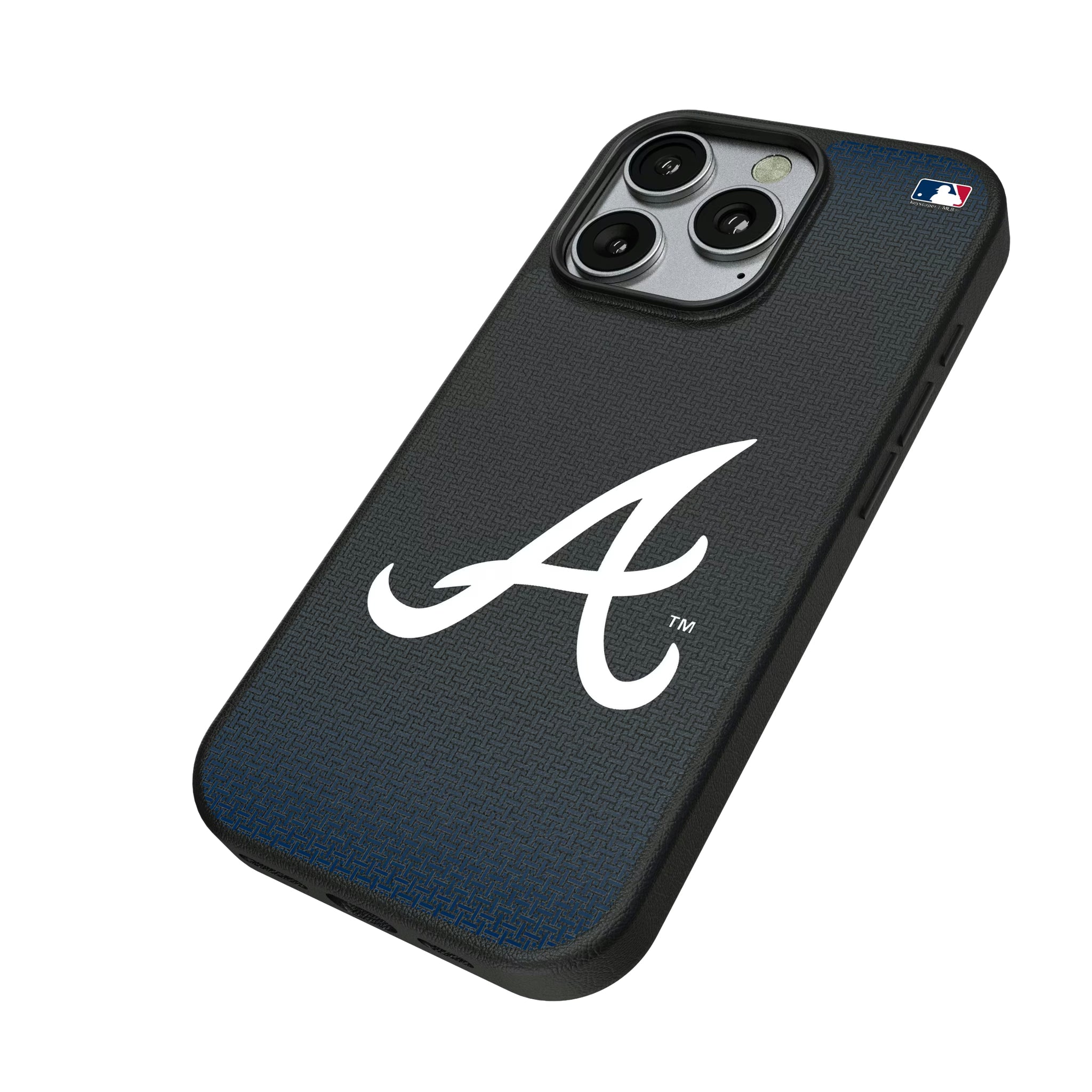 Atlanta Braves Linen iPhone MagSafe Compatible Phone Case for Apple iPhone - Isometric View