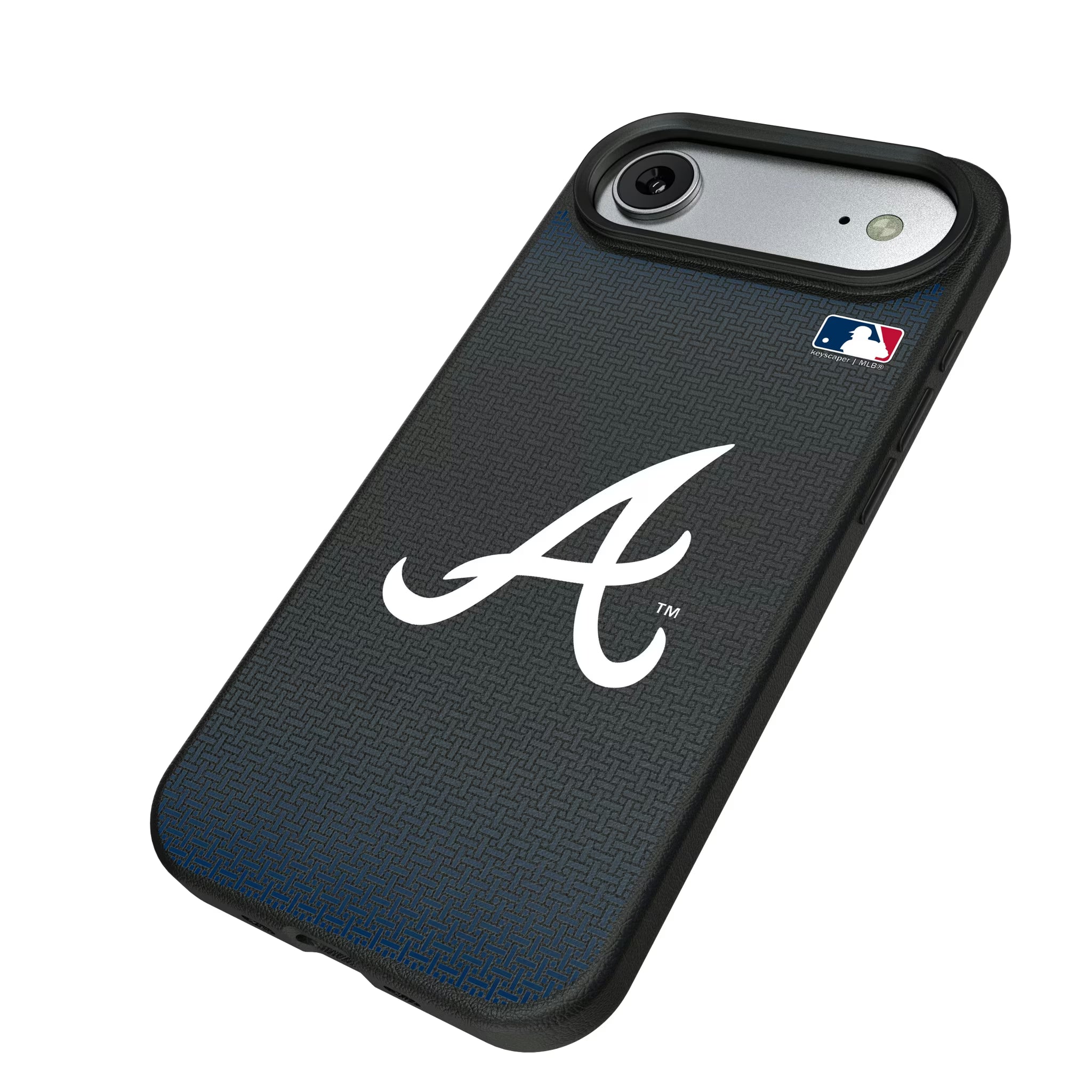 Atlanta Braves Linen iPhone MagSafe Compatible Phone Case for Apple iPhone - Isometric View#Device_iPhone Air