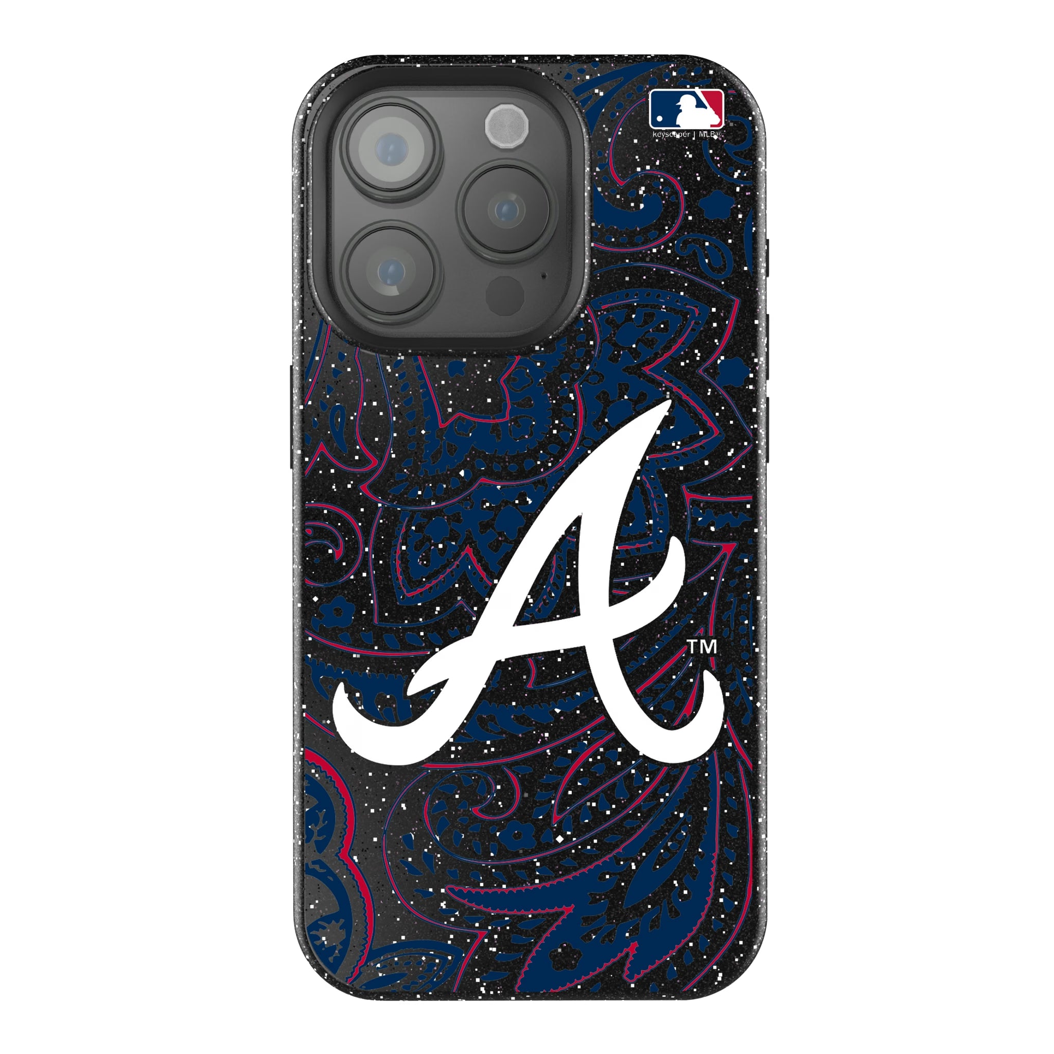 Atlanta Braves Paisley iPhone Bling Phone Case for Apple iPhone