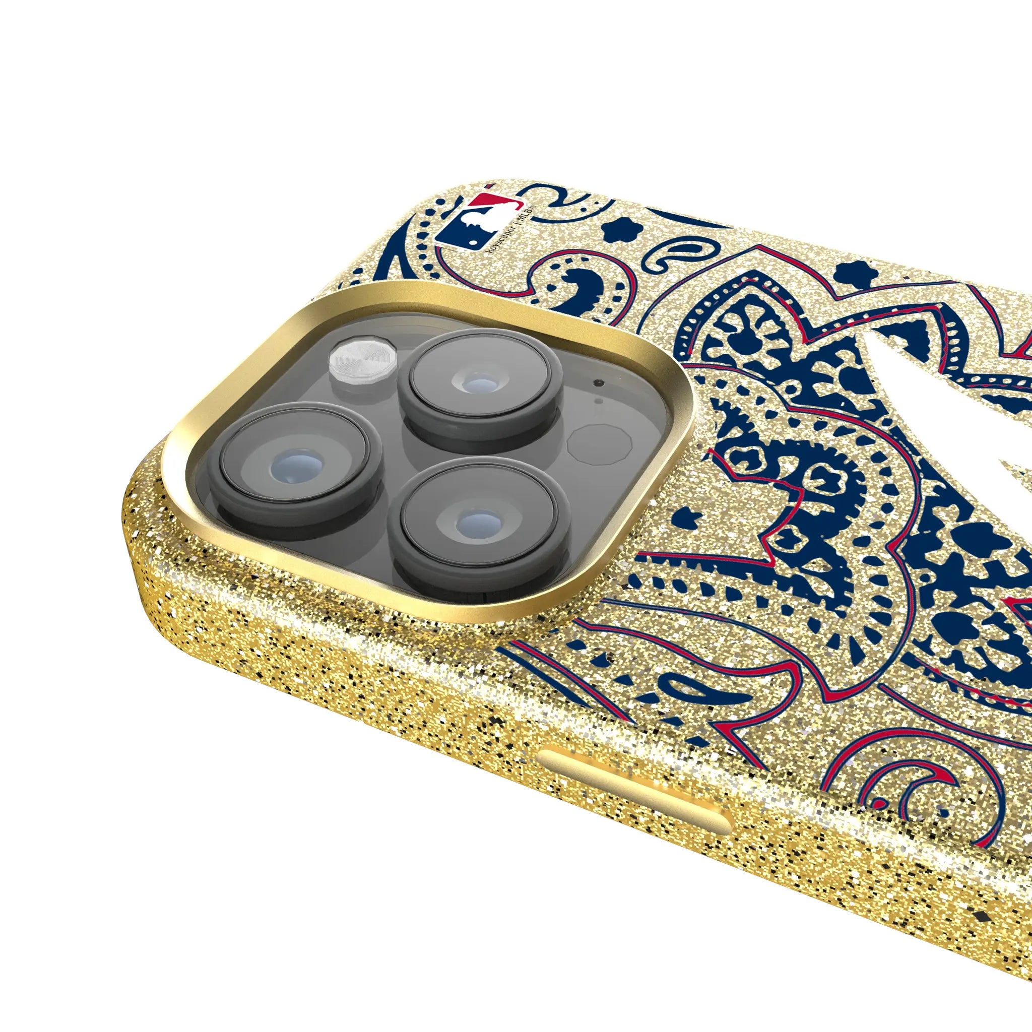 Atlanta Braves Paisley iPhone Bling Phone Case for Apple iPhone - Detail