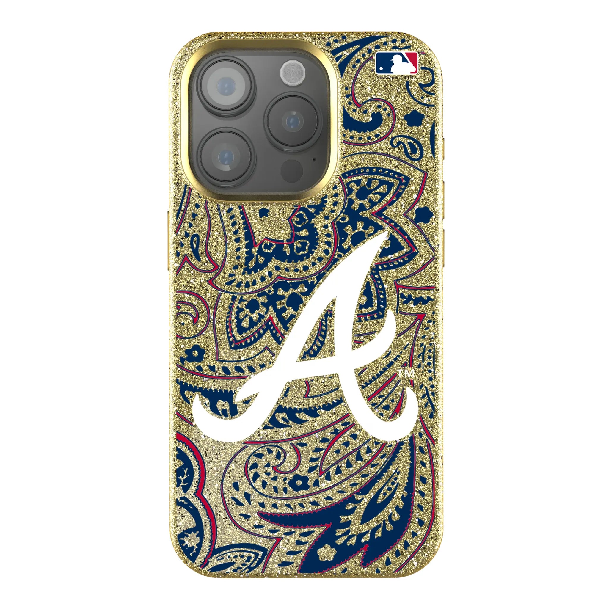 Atlanta Braves Paisley iPhone Bling Phone Case for Apple iPhone