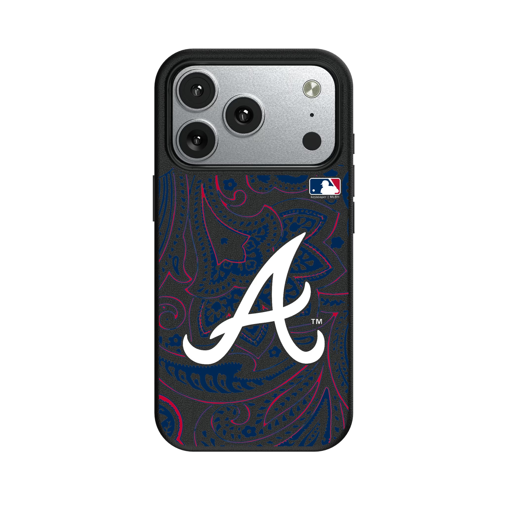 Atlanta Braves Paisley iPhone MagSafe Compatible Phone Case for Apple iPhone#Device_iPhone 17 Pro