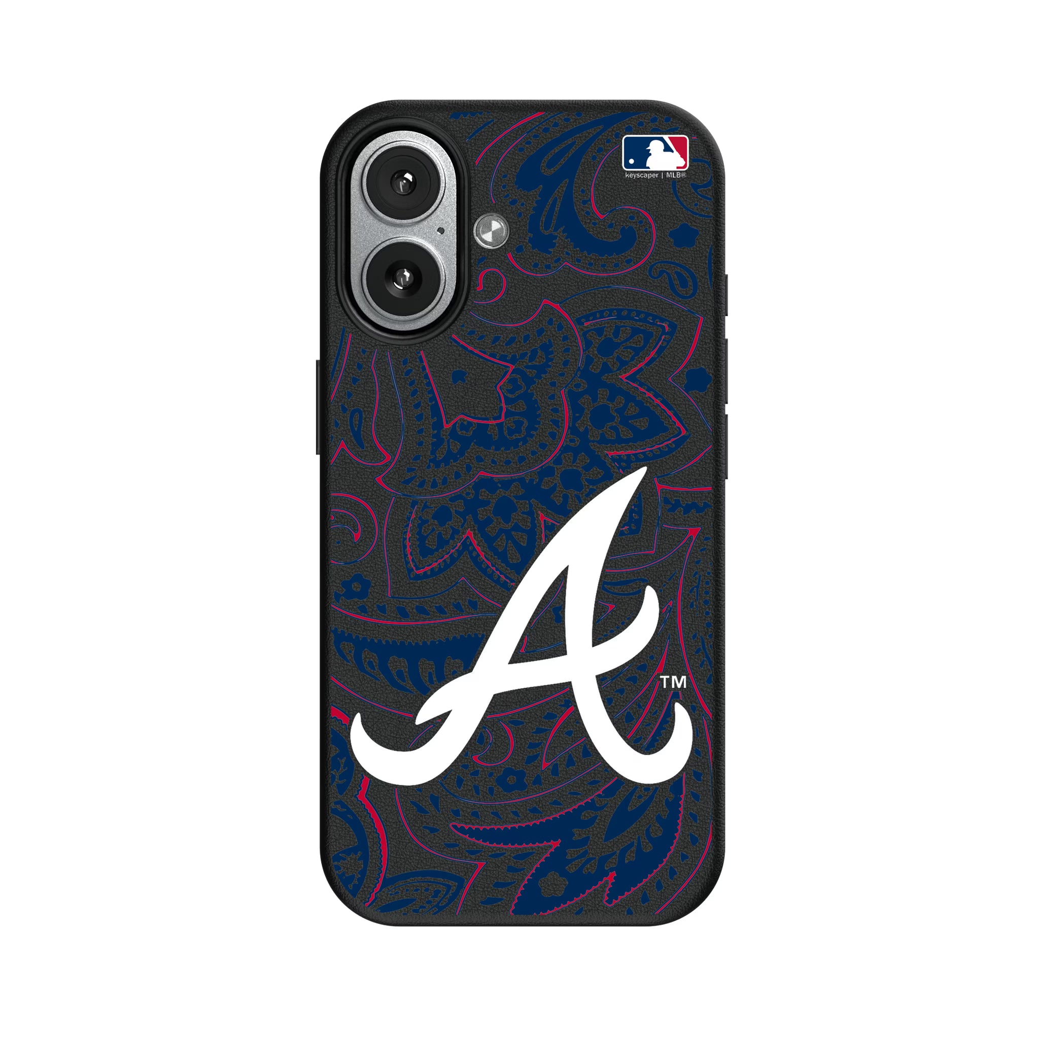 Atlanta Braves Paisley iPhone MagSafe Compatible Phone Case for Apple iPhone#Device_iPhone 17