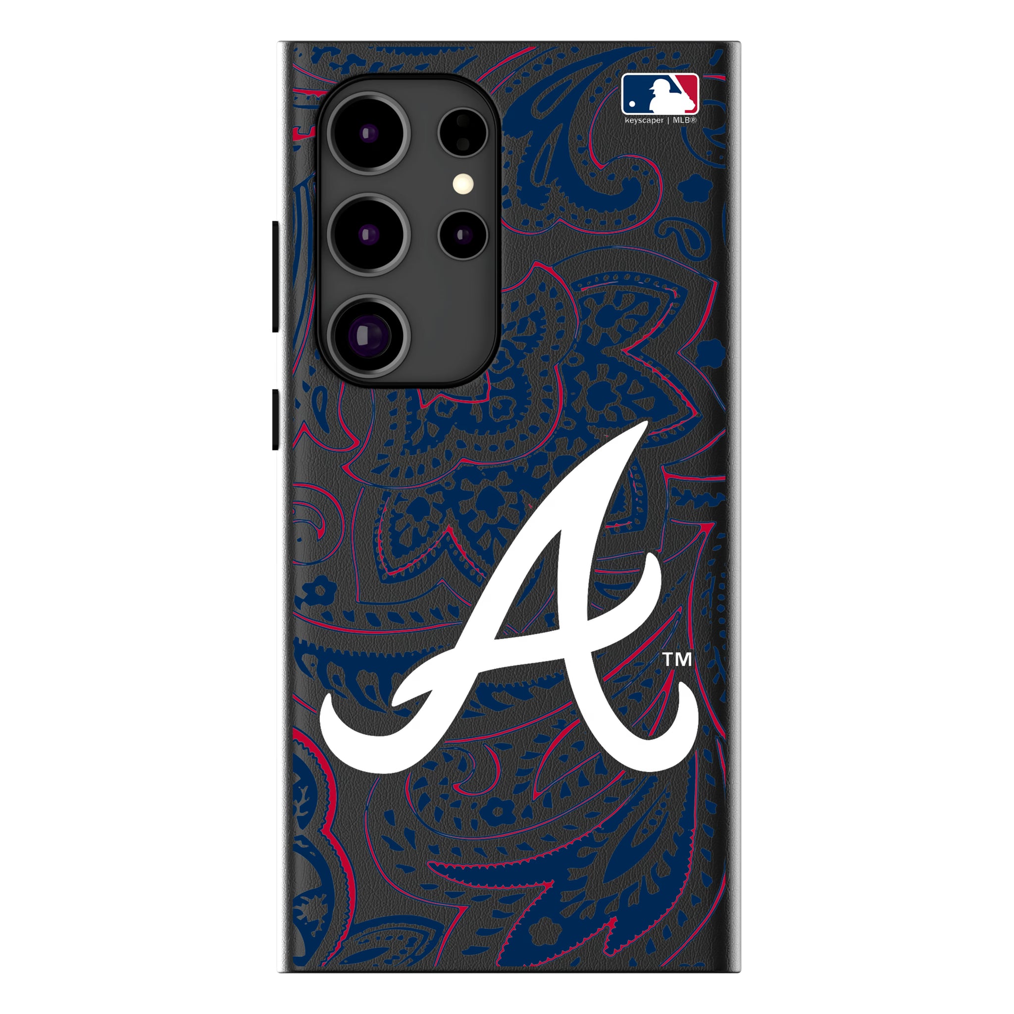 Atlanta Braves Paisley Galaxy MagSafe Compatible Phone Case for Samsung Galaxy