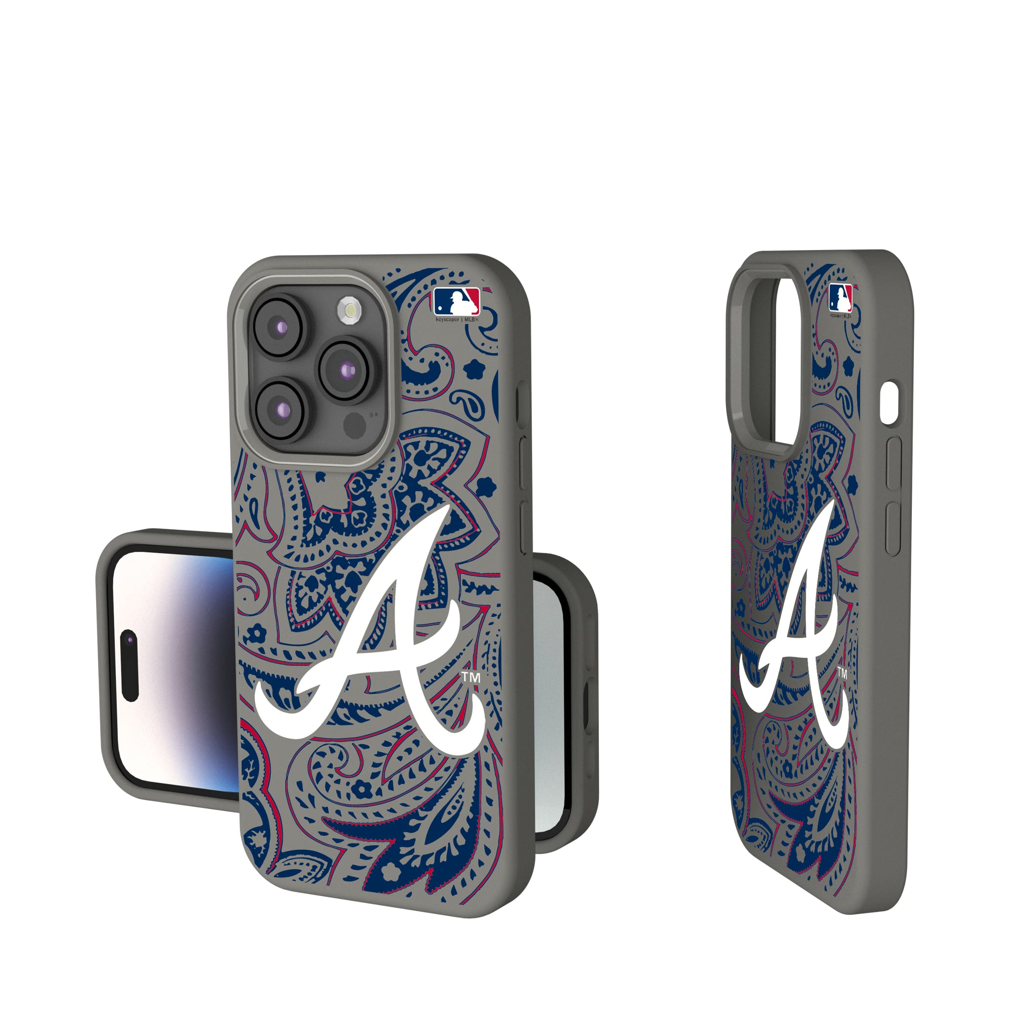 Atlanta Braves Paisley iPhone Soft Touch Phone Case for Apple iPhone