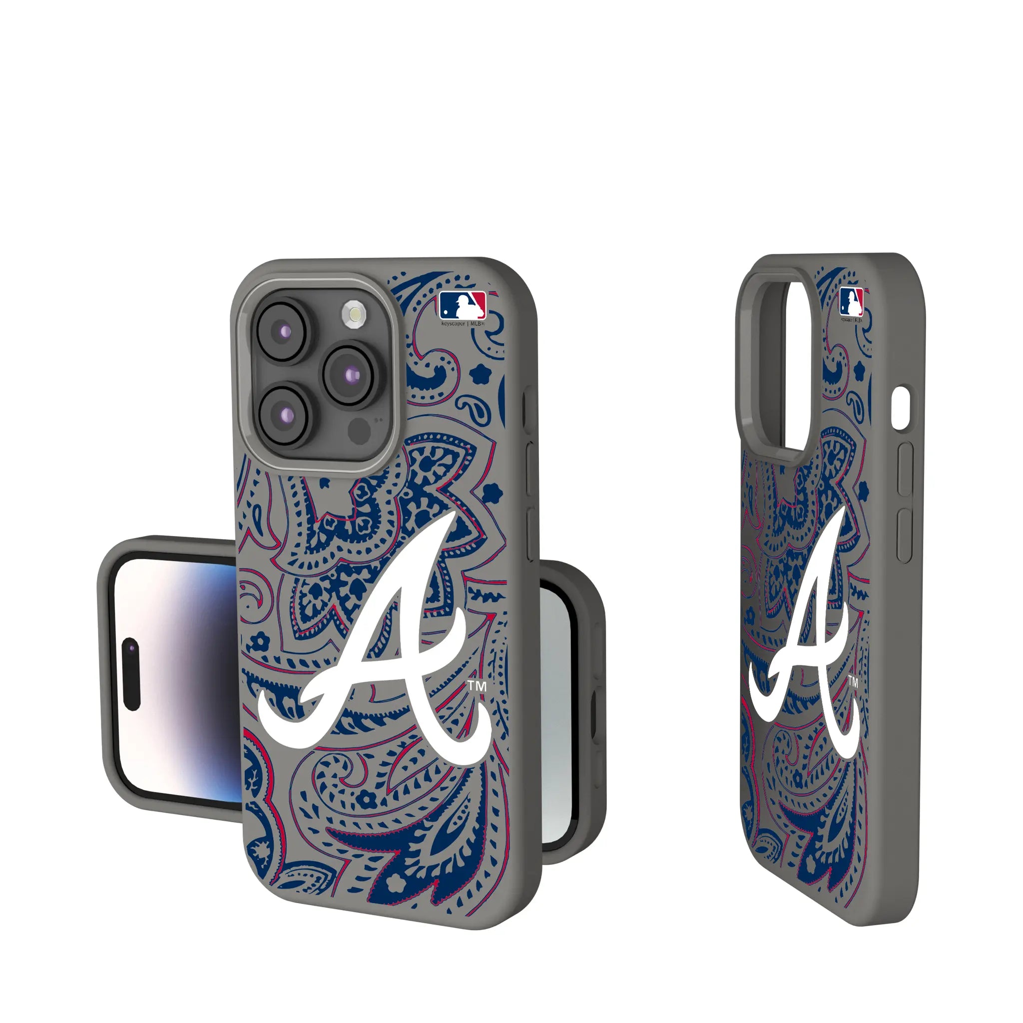 Atlanta Braves Paisley iPhone Soft Touch Phone Case for Apple iPhone