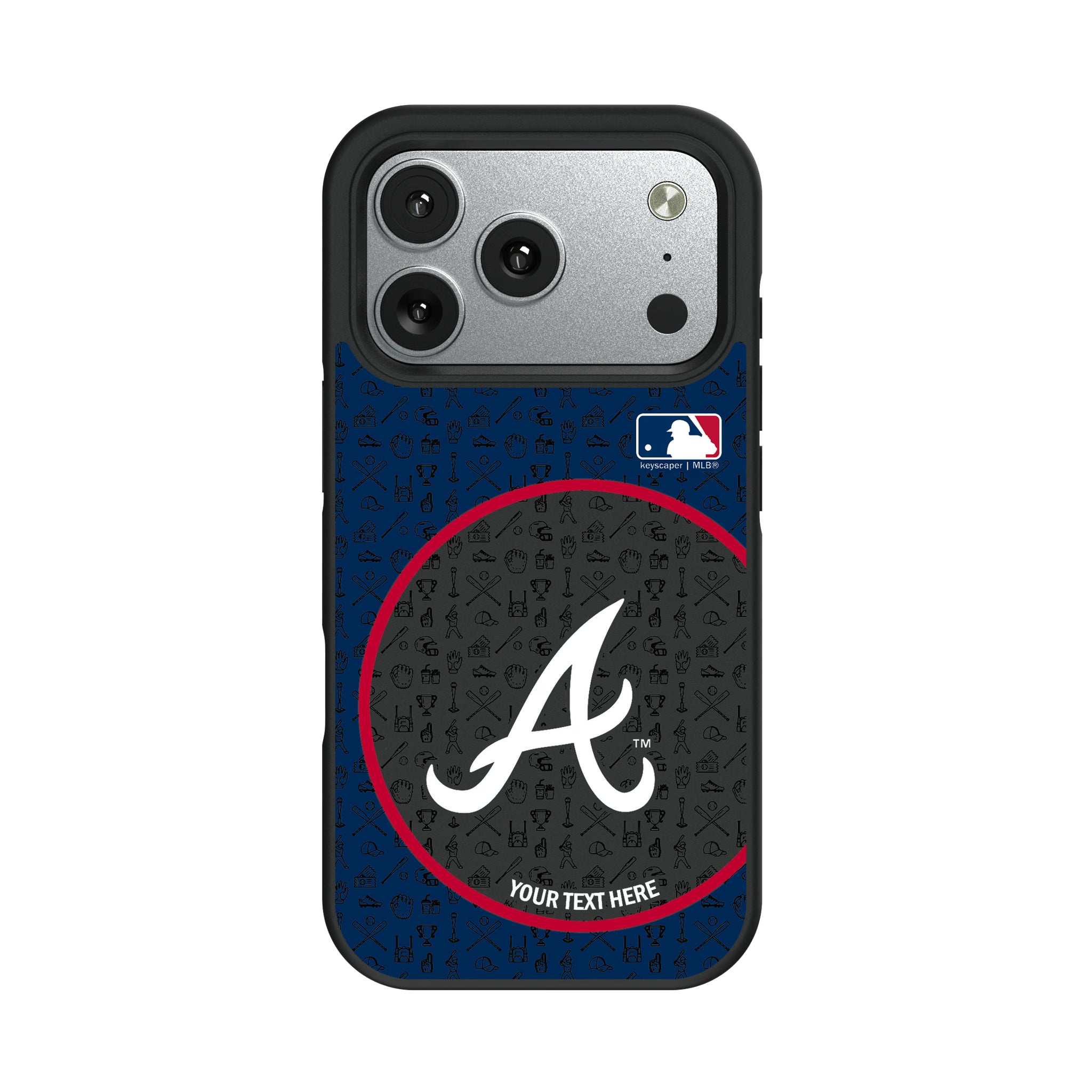 Atlanta Braves Personalized Circle iPhone Bump Phone Case for Apple iPhone#Device_iPhone 17 Pro