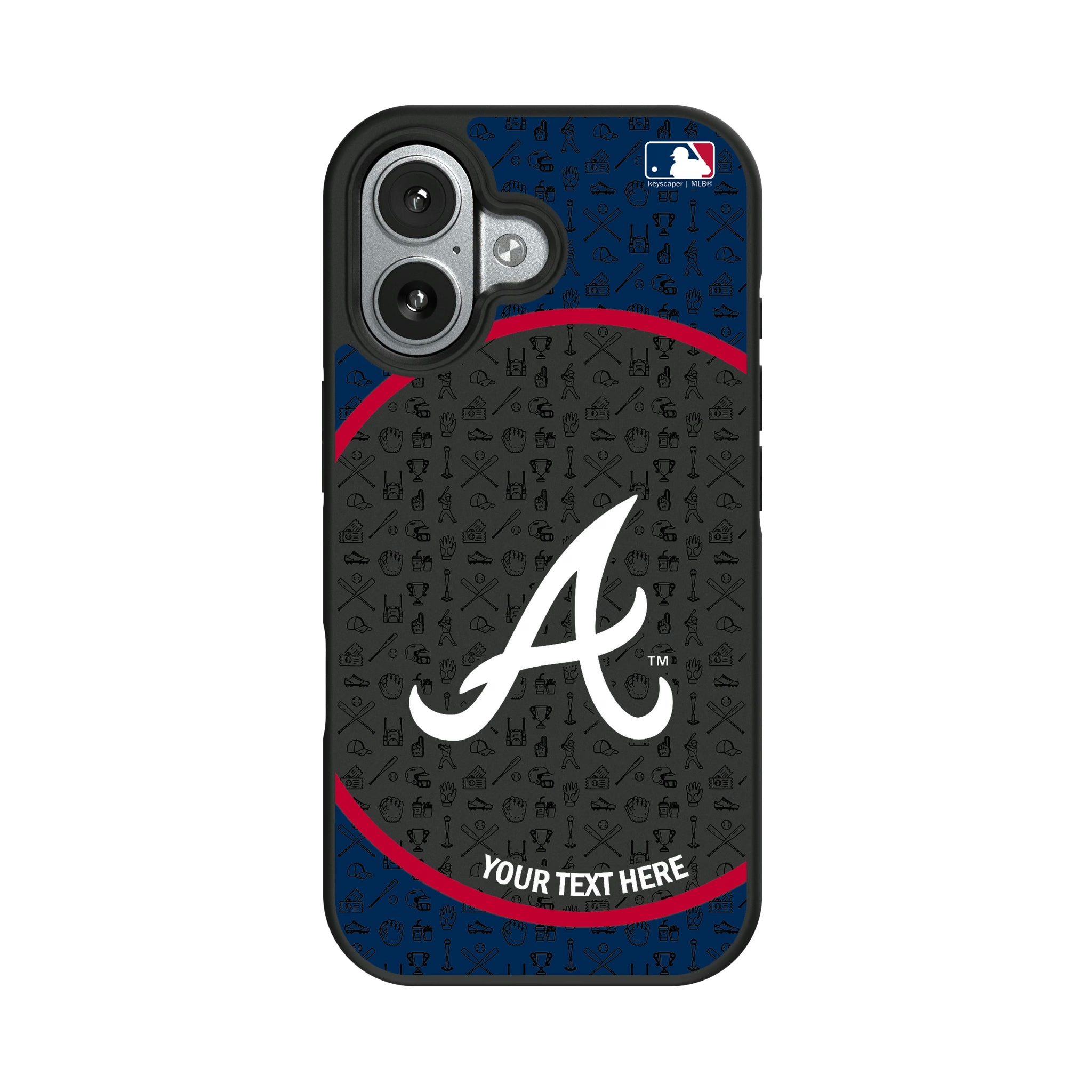 Atlanta Braves Personalized Circle iPhone Bump Phone Case for Apple iPhone#Device_iPhone 17