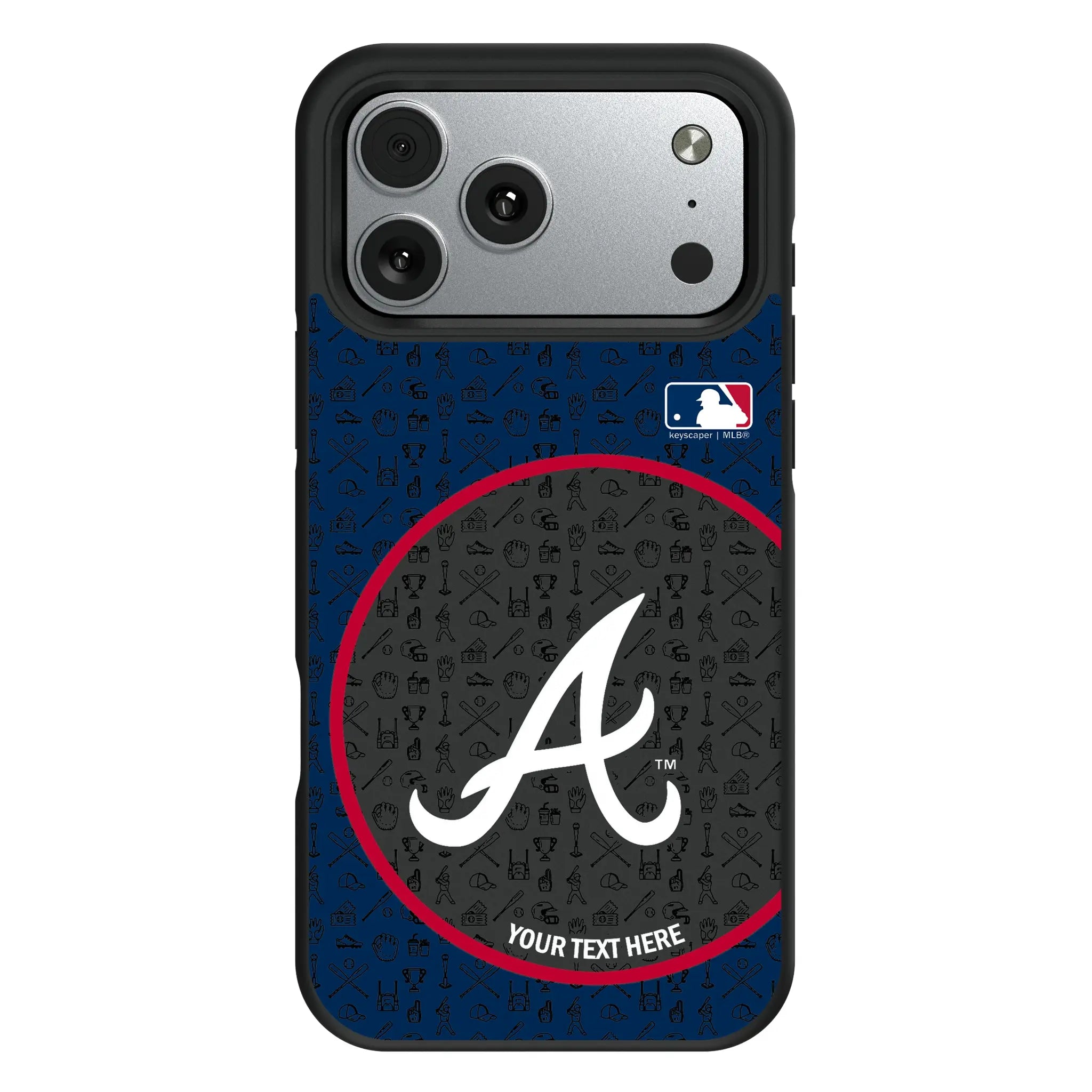 Atlanta Braves Personalized Circle iPhone Bump Phone Case for Apple iPhone#Device_iPhone 17 Pro Max