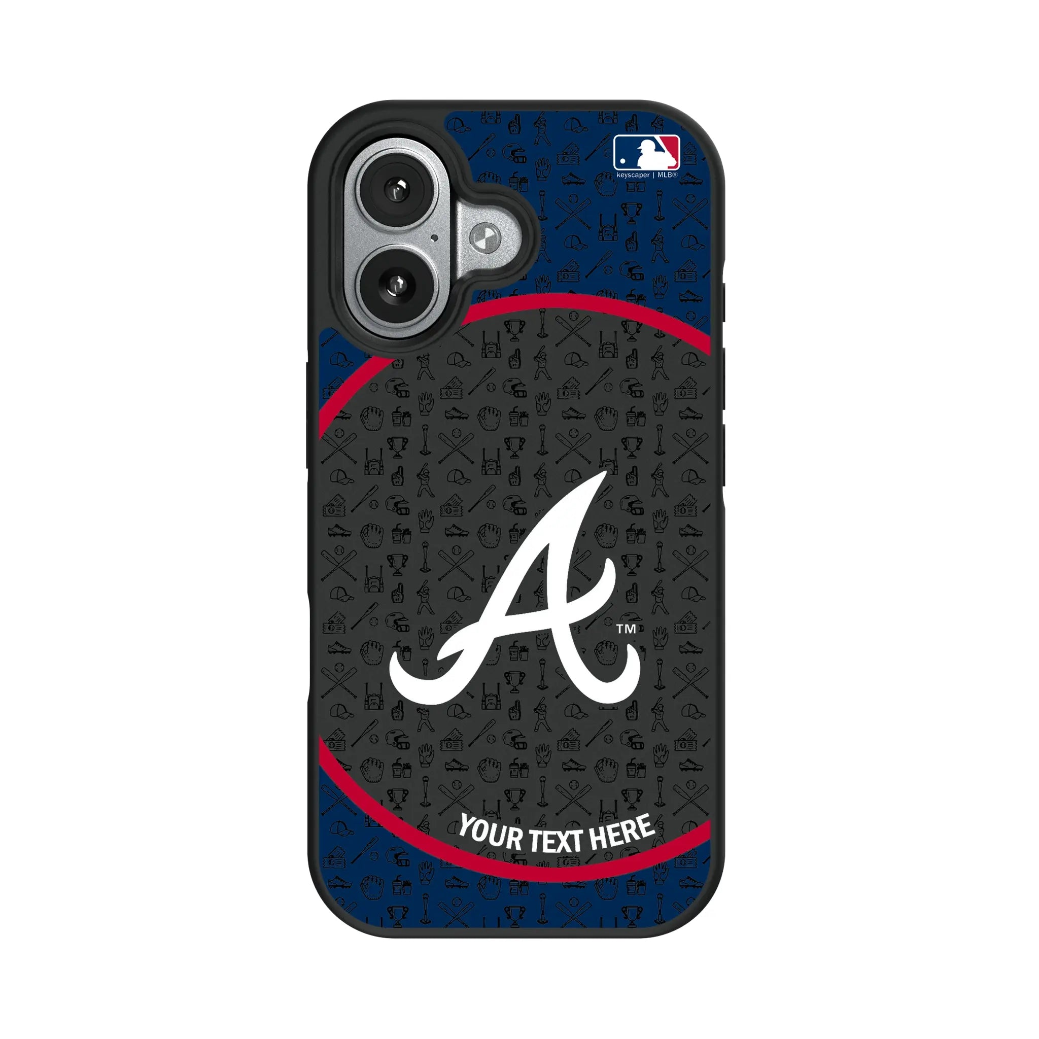 Atlanta Braves Personalized Circle iPhone Bump Phone Case for Apple iPhone#Device_iPhone 17
