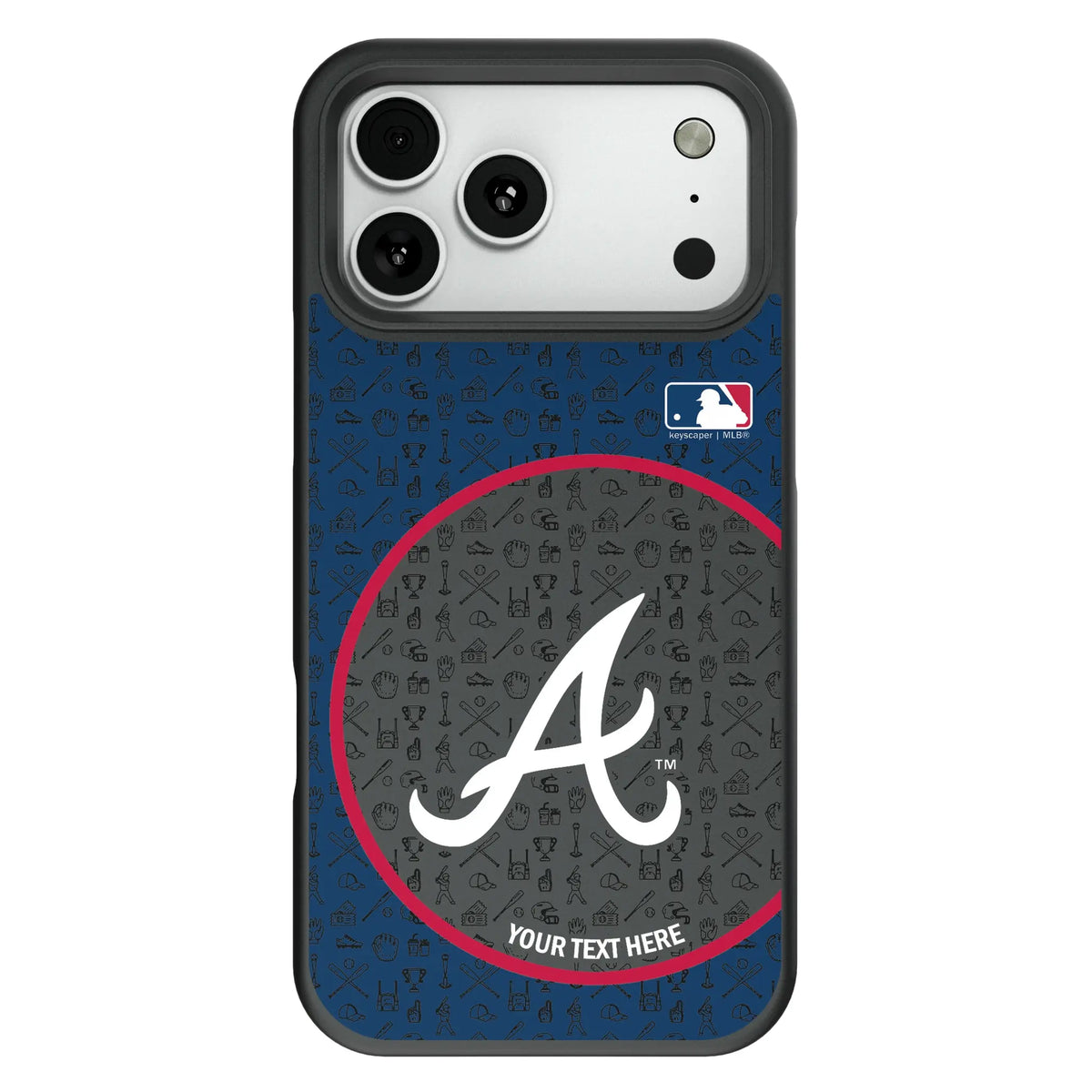 Atlanta Braves Personalized Circle Bump Phone Case for Apple iPhone