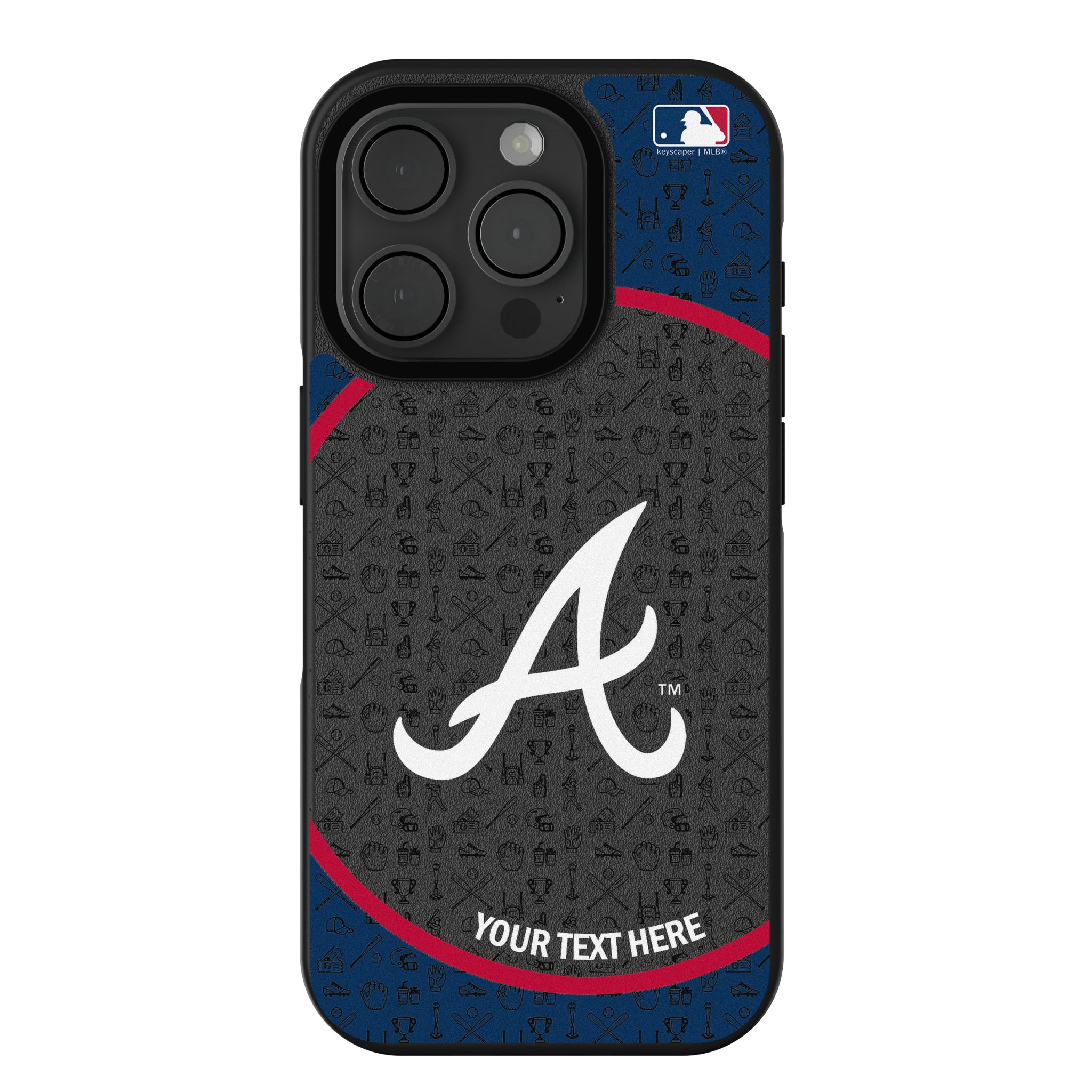 Atlanta Braves Personalized Circle iPhone Bump Phone Case for Apple iPhone