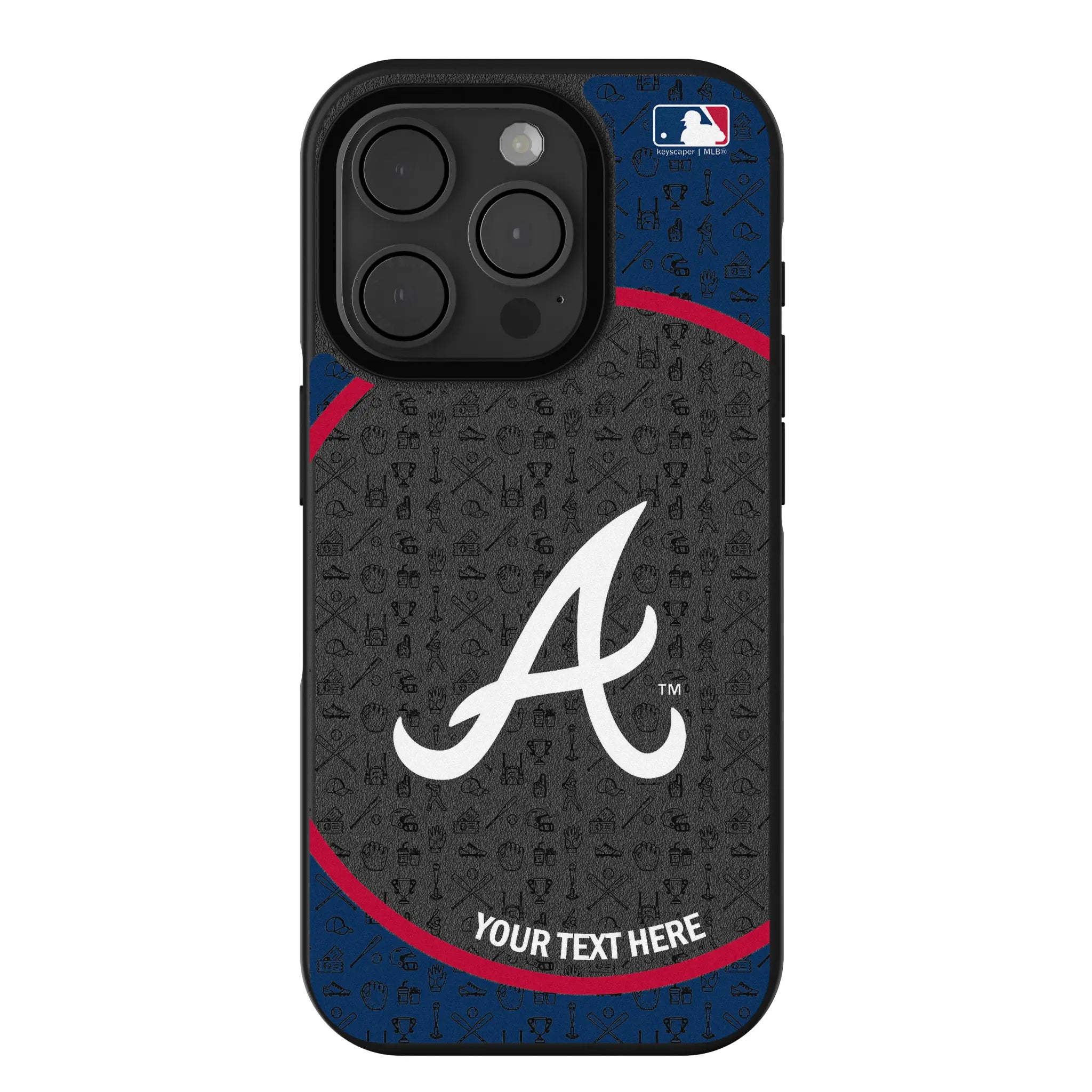 Atlanta Braves Personalized Circle iPhone Bump Phone Case for Apple iPhone