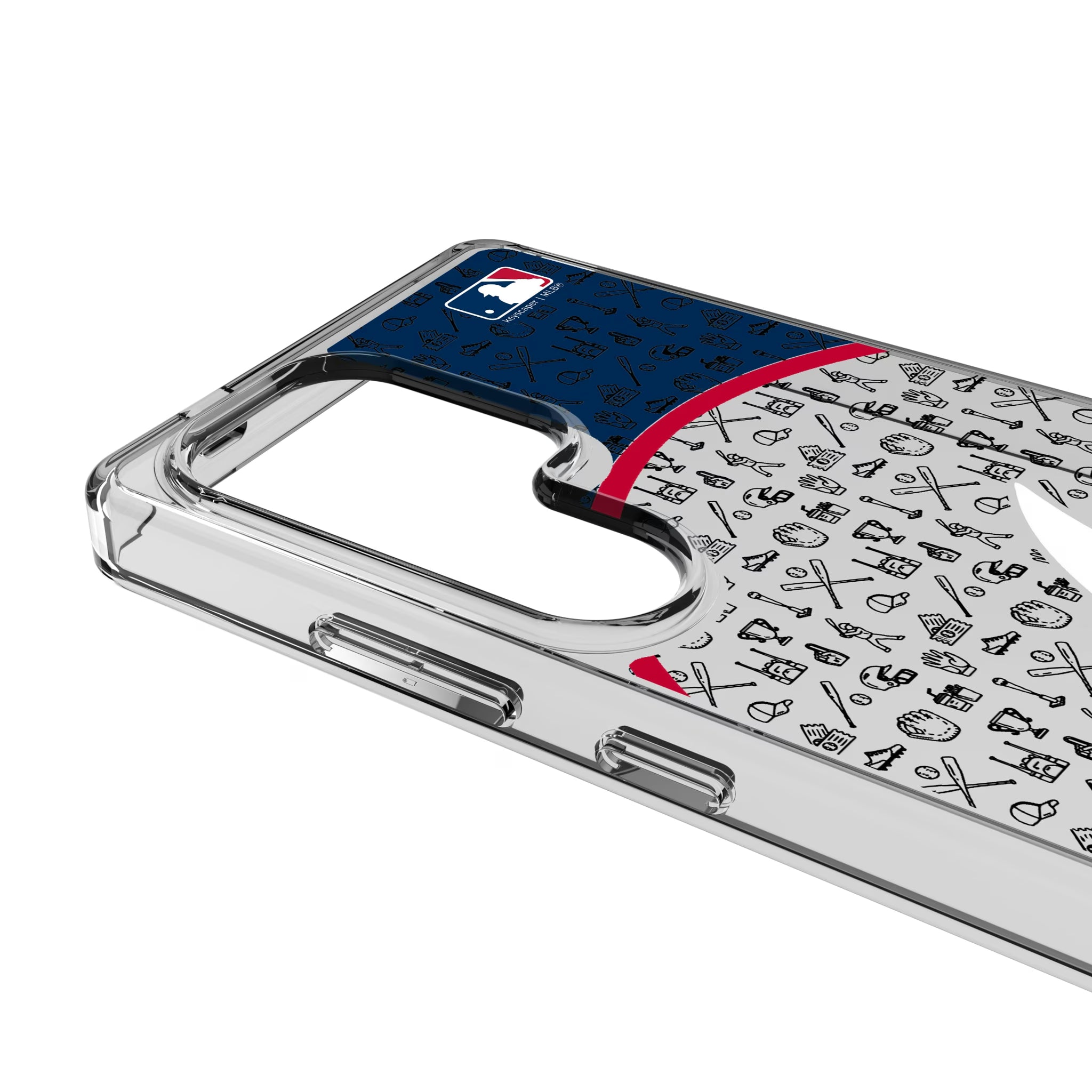 Atlanta Braves Personalized Circle Galaxy Clear Phone Case for Samsung Galaxy - Detail