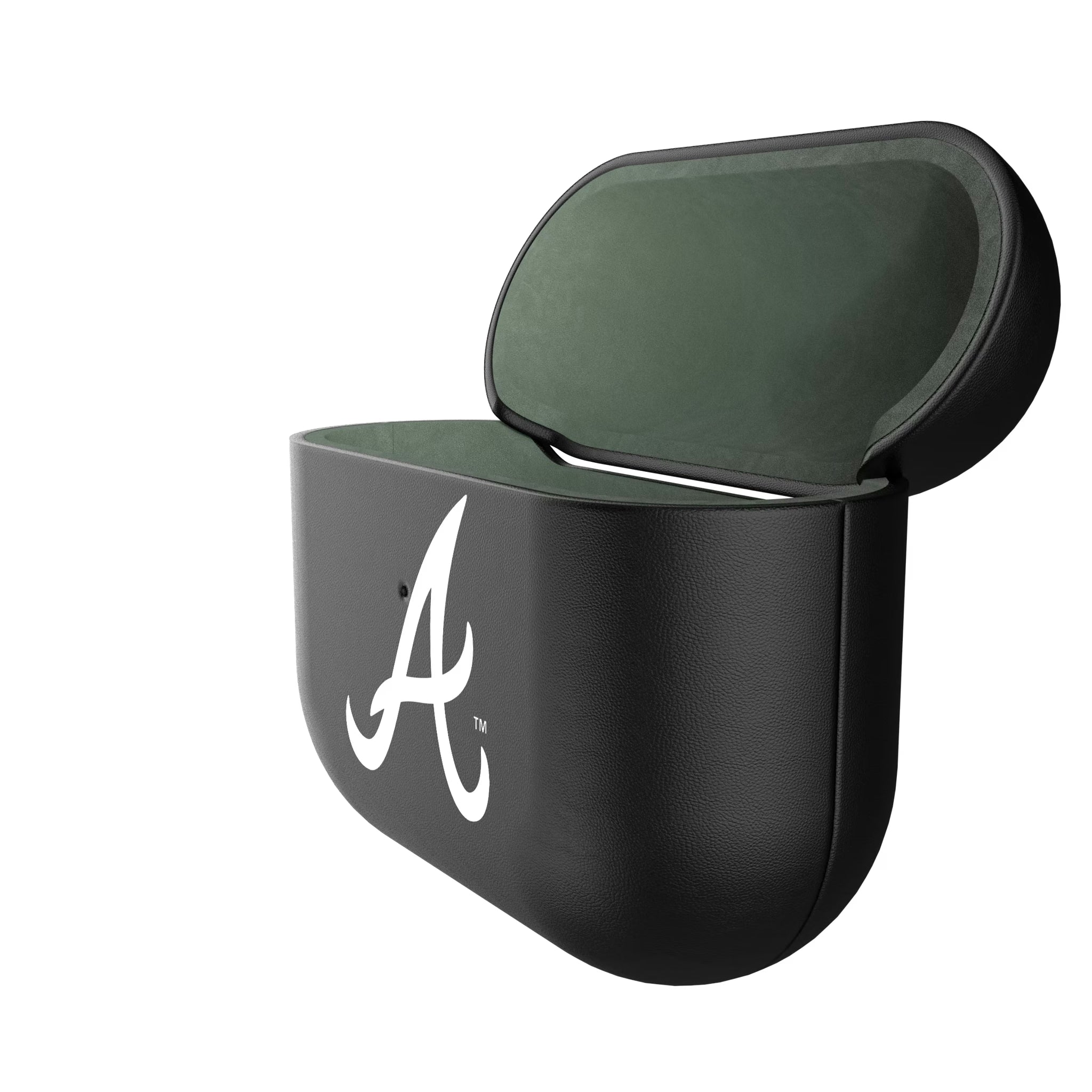 Atlanta Braves Personalized Insignia AirPods AirPod Case Cover - Isometric View#Device_AirPods 3rd Gen