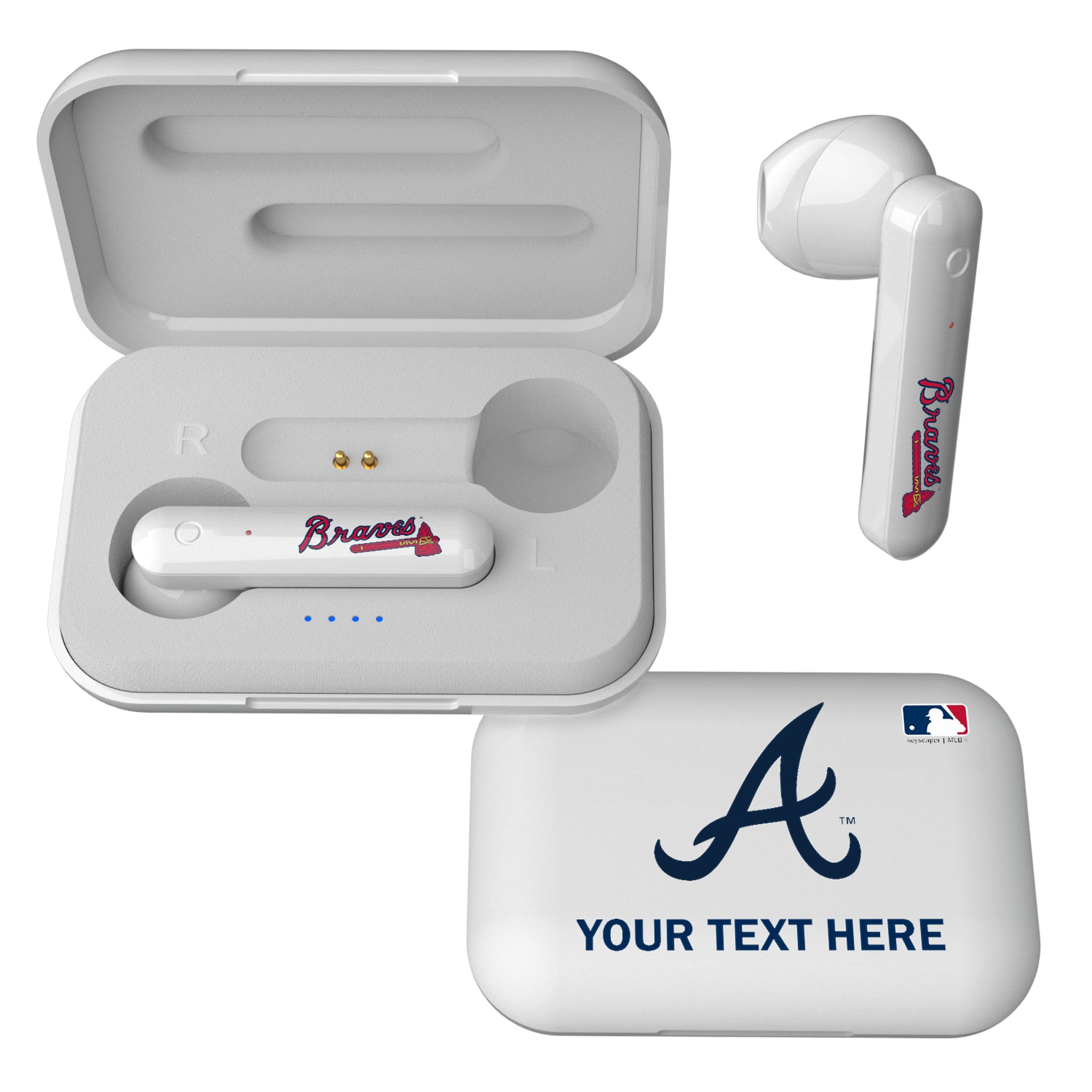 Atlanta Braves Personalized Insignia Wireless TWS Earbuds