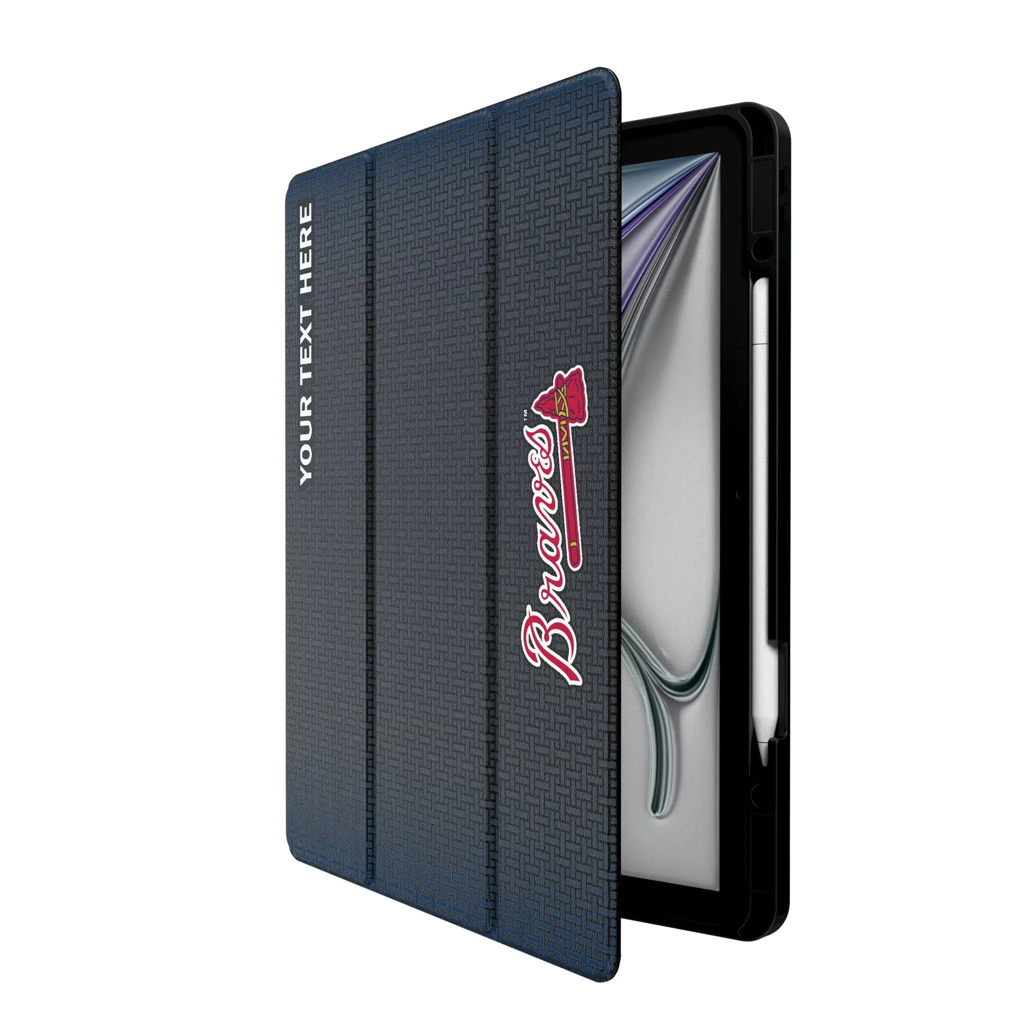 Atlanta Braves Personalized Linen iPad Tablet Case for Apple iPad