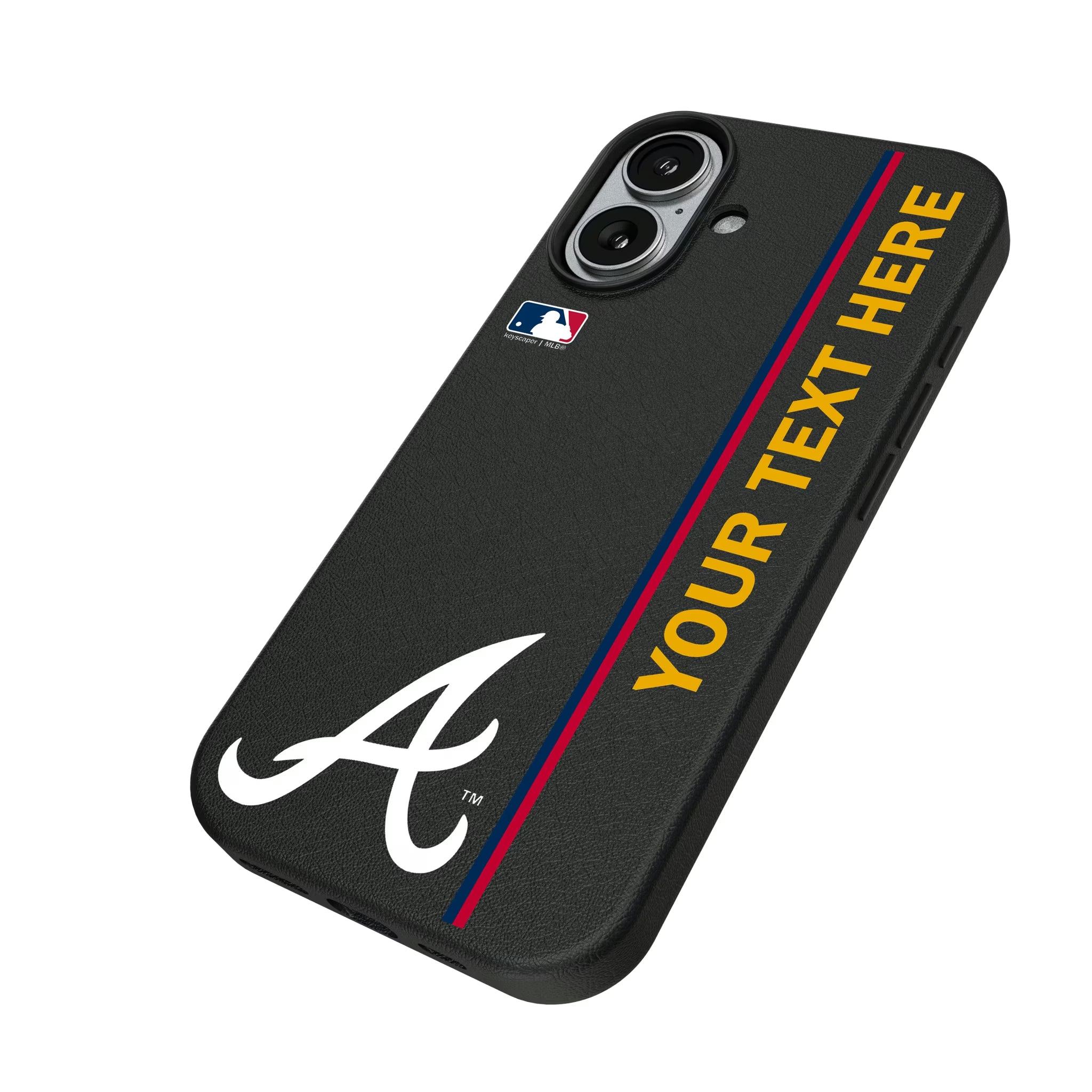 Atlanta Braves Personalized Sidebard iPhone MagSafe Compatible Phone Case for Apple iPhone - Isometric View#Device_iPhone 17