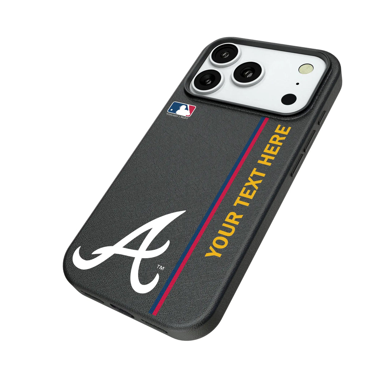 Atlanta Braves Personalized Sidebard iPhone MagSafe Compatible Phone Case for Apple iPhone - Isometric View#Device_iPhone 18 Pro