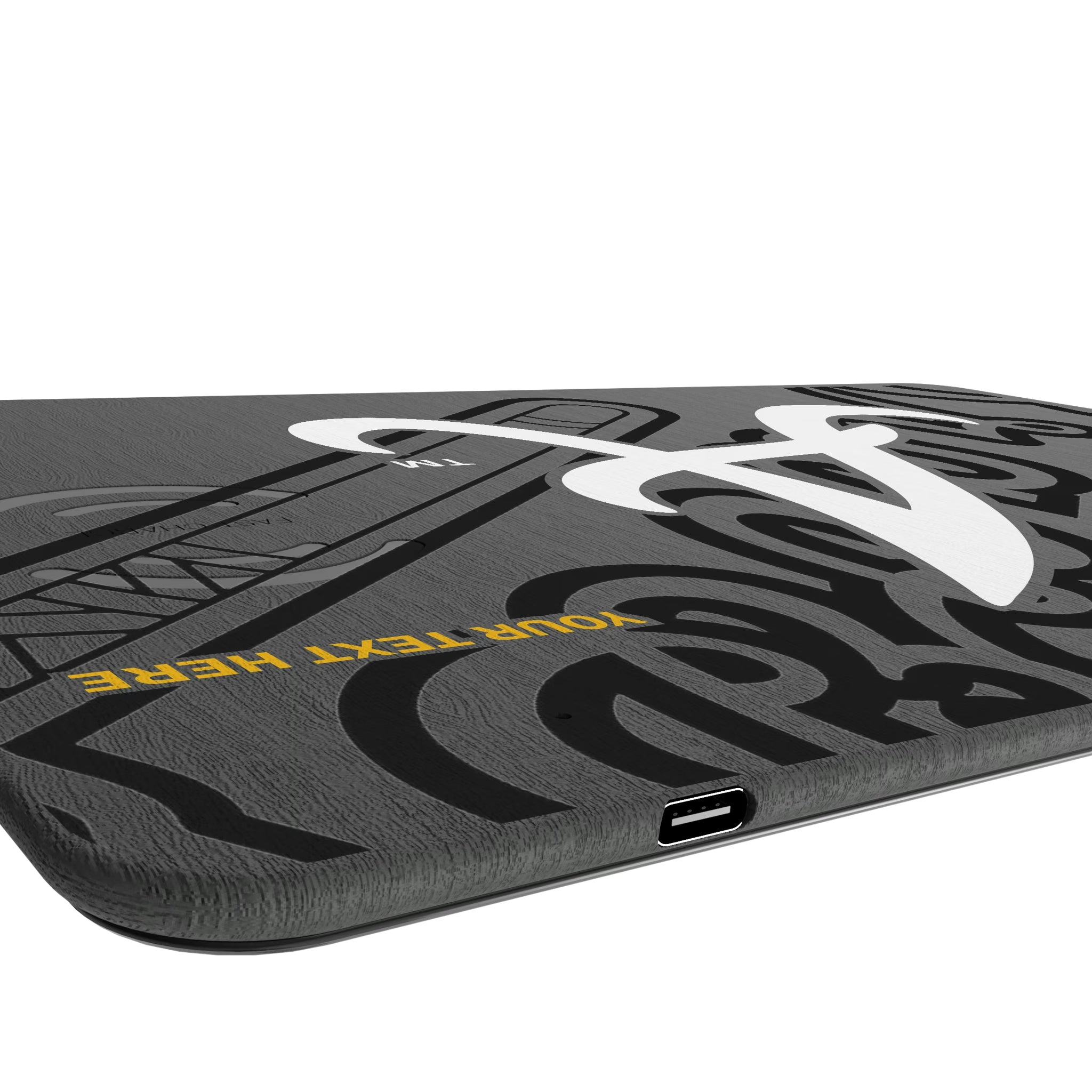 Atlanta Braves Personalized Tilt 15-Watt Wireless Charger and Mouse Pad