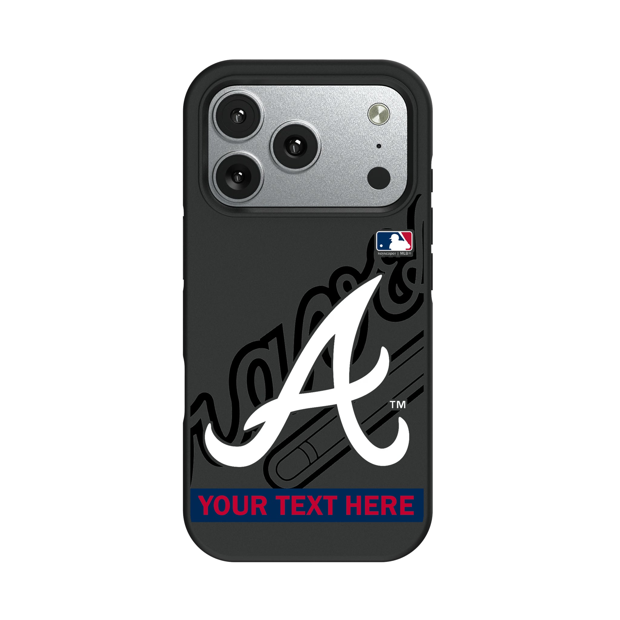 Atlanta Braves Personalized Tilt iPhone Bump Phone Case for Apple iPhone#Device_iPhone 17 Pro