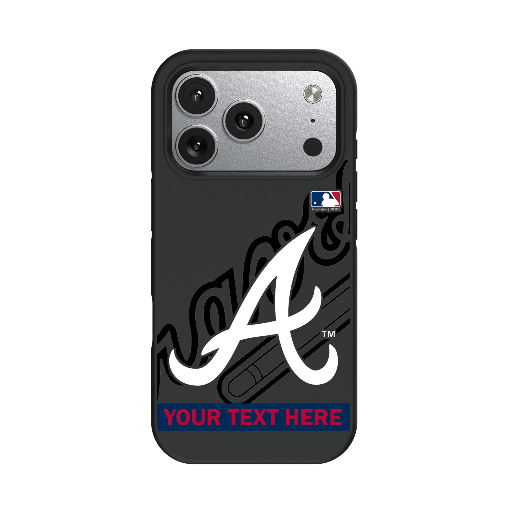 Atlanta Braves Personalized Tilt iPhone Bump Phone Case for Apple iPhone#Device_iPhone 17 Pro