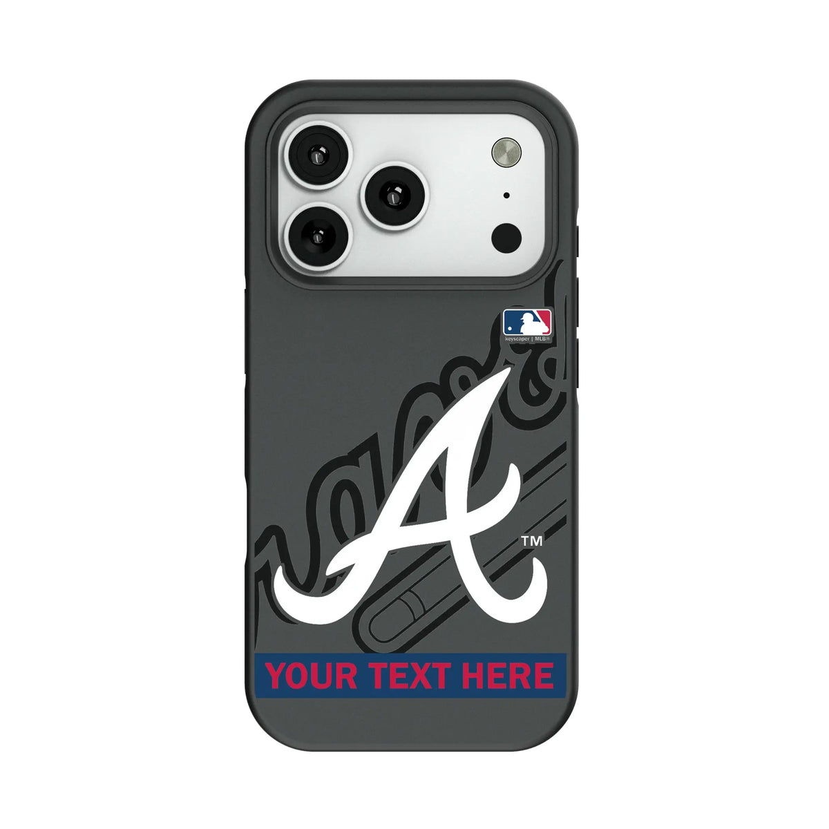 Atlanta Braves Personalized Tilt Bump Phone Case for Apple iPhone