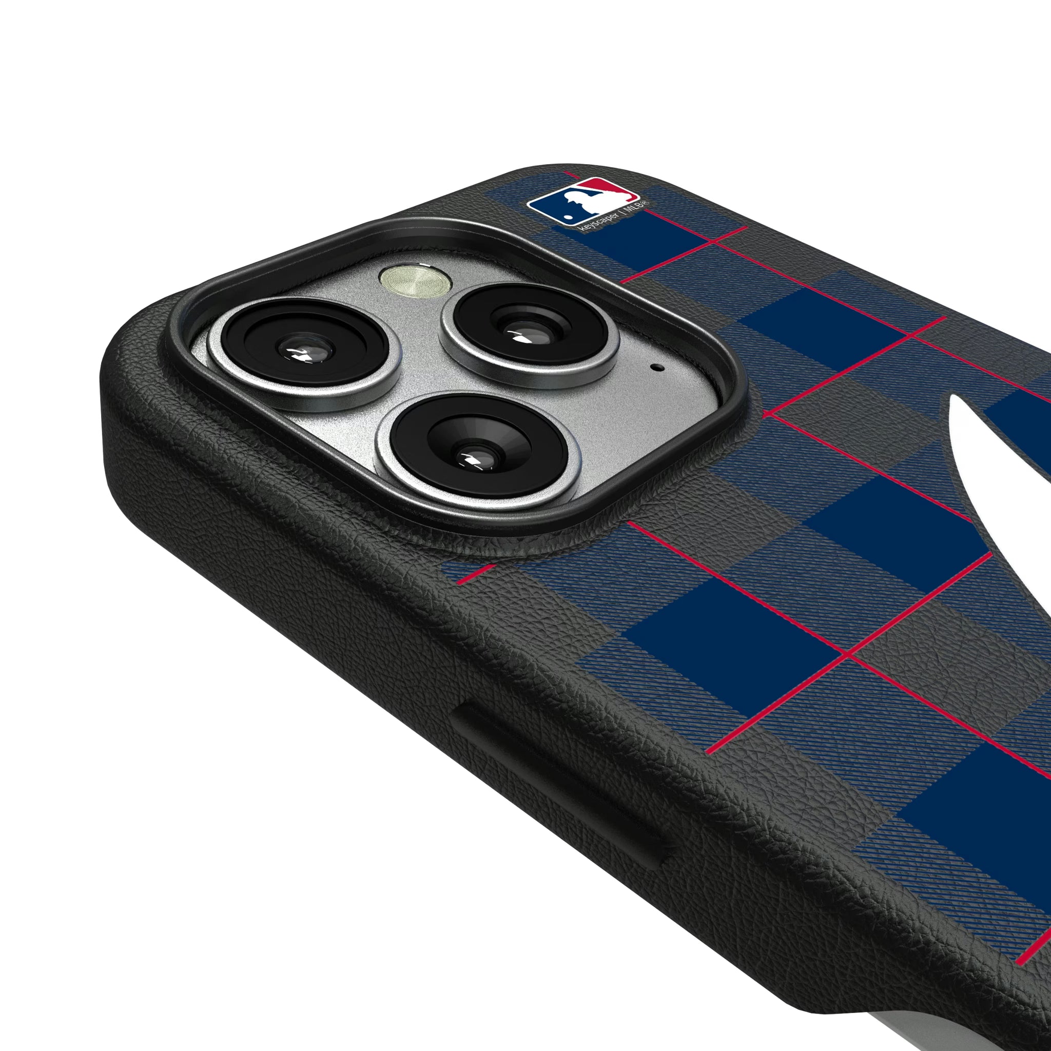Atlanta Braves Plaid iPhone MagSafe Compatible Phone Case for Apple iPhone - Detail
