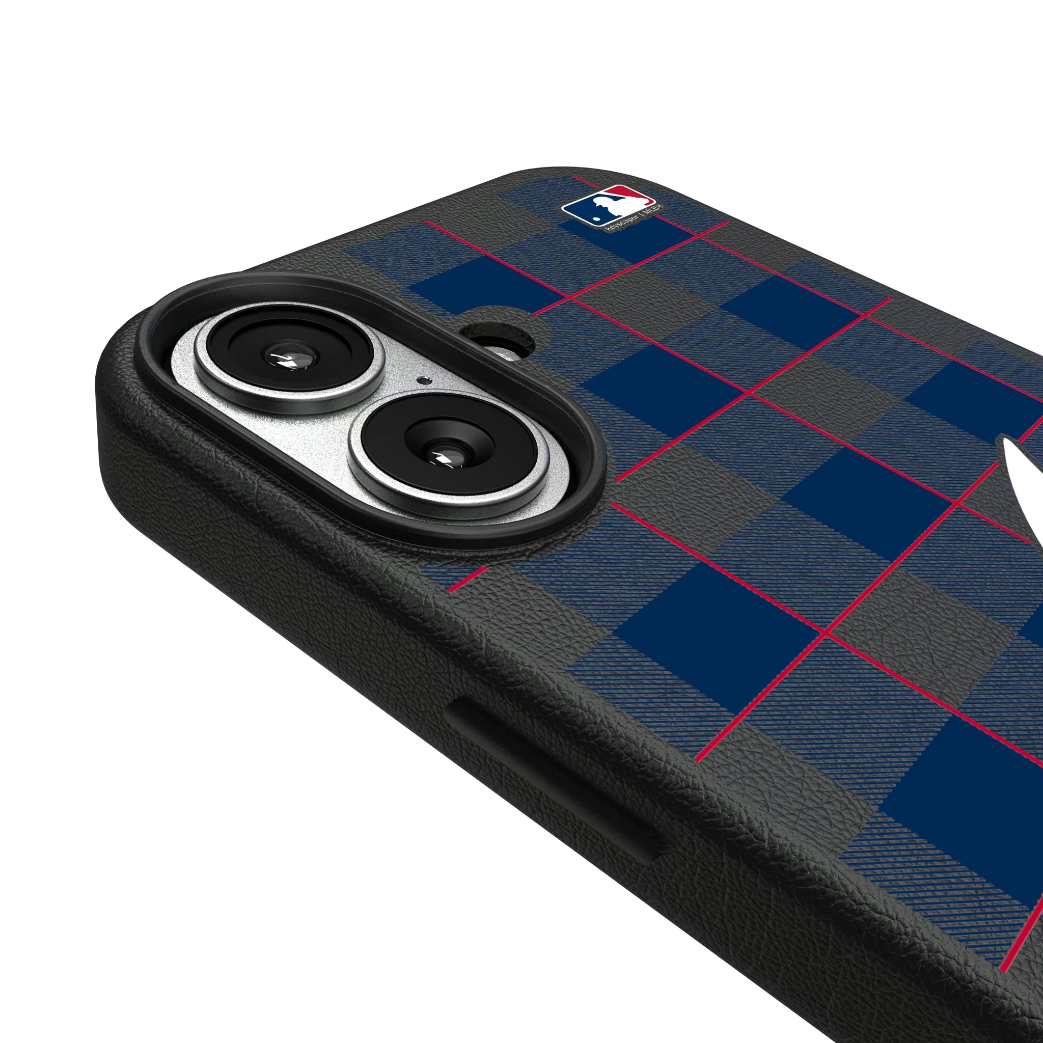 Atlanta Braves Plaid iPhone MagSafe Compatible Phone Case for Apple iPhone - Detail#Device_iPhone 17