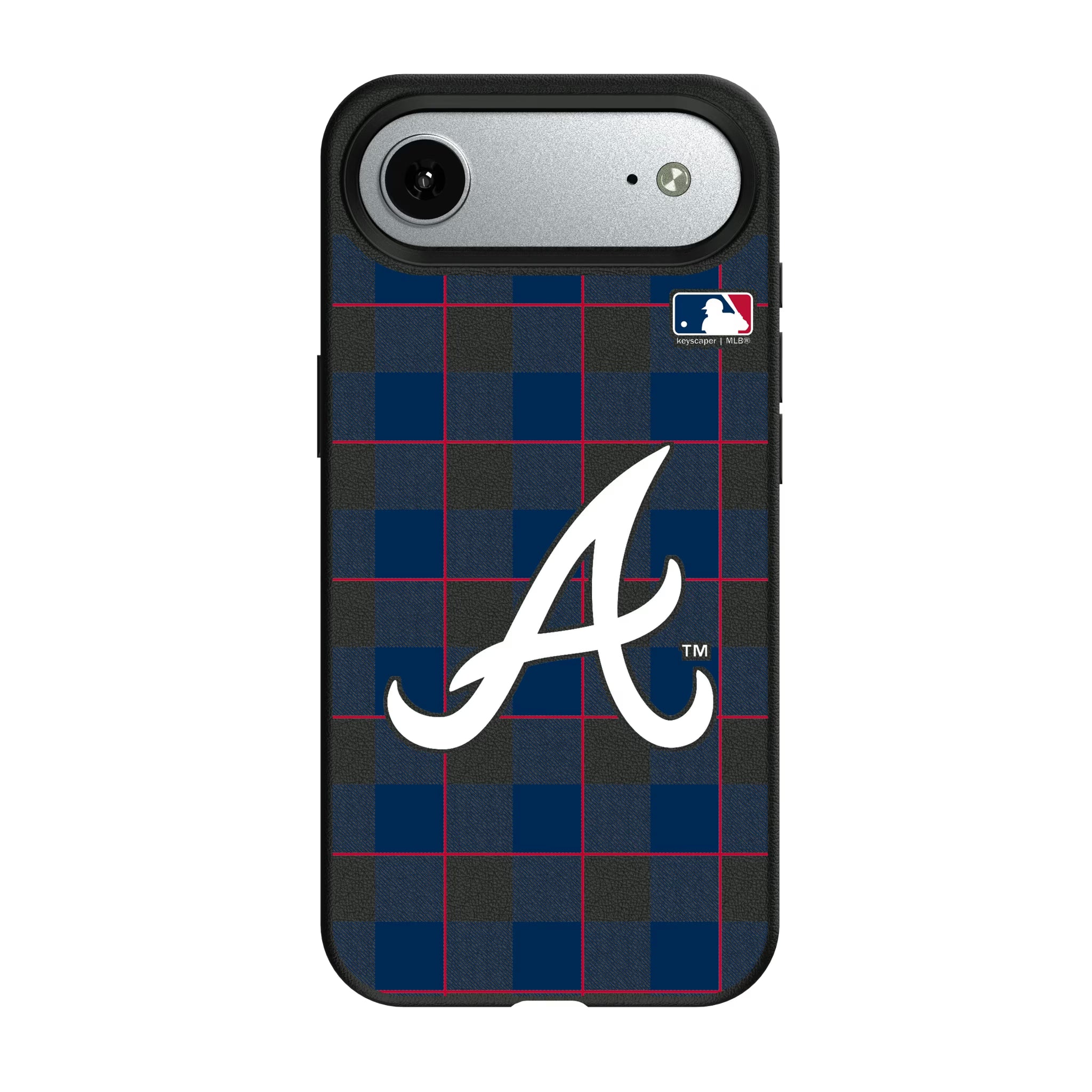 Atlanta Braves Plaid iPhone MagSafe Compatible Phone Case for Apple iPhone#Device_iPhone Air