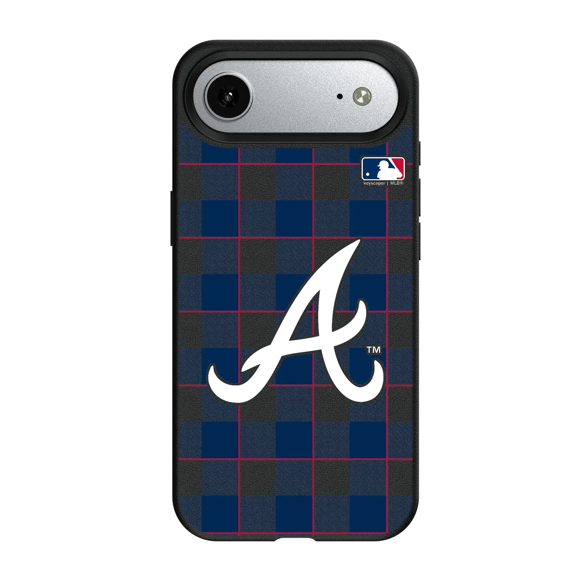 Atlanta Braves Plaid iPhone MagSafe Compatible Phone Case for Apple iPhone#Device_iPhone Air