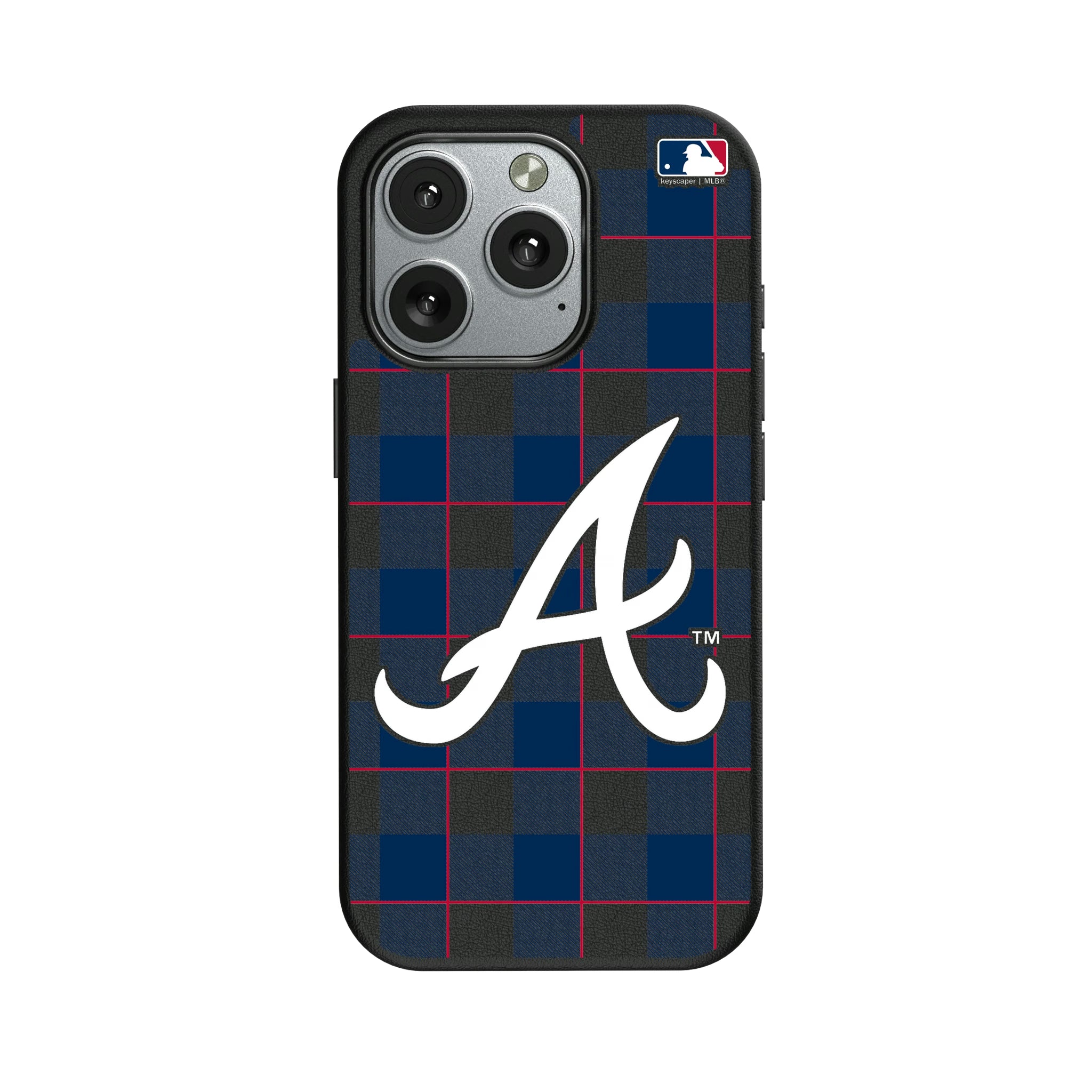 Atlanta Braves Plaid iPhone MagSafe Compatible Phone Case for Apple iPhone
