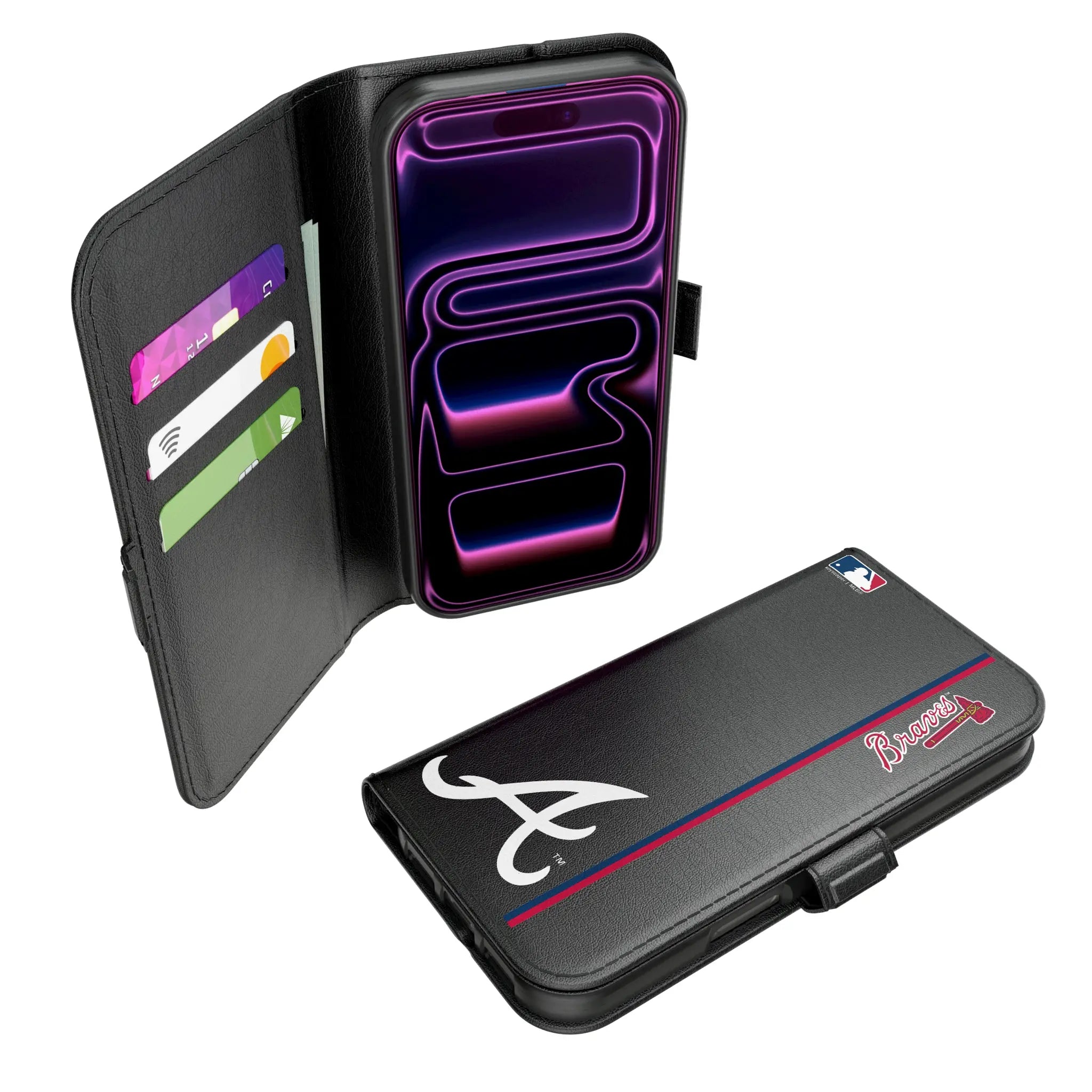 Atlanta Braves Sidebar iPhone Folio Phone Case for Apple iPhone#Device_iPhone 17 Pro